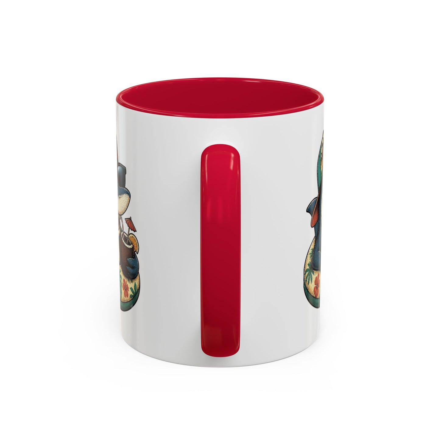 Tasse Requin Drôle avec Cocktail – Mug Requin Tropical Homme Femme – Cadeau Original Été Vacances Plage Surf 325 ml