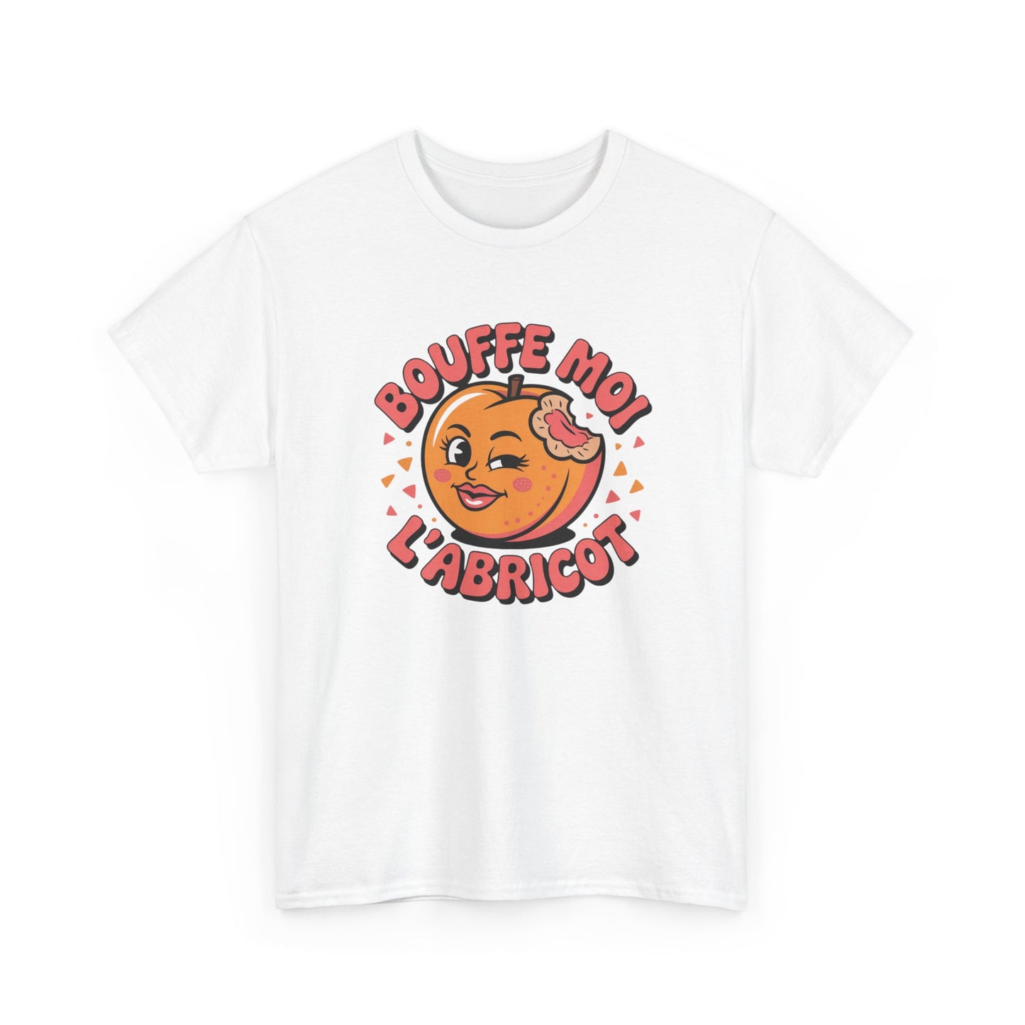 Tee Shirt Humour Bouffe Moi L’Abricot – Blague fruit drôle – Cadeau humour Blanc Gris Noir
