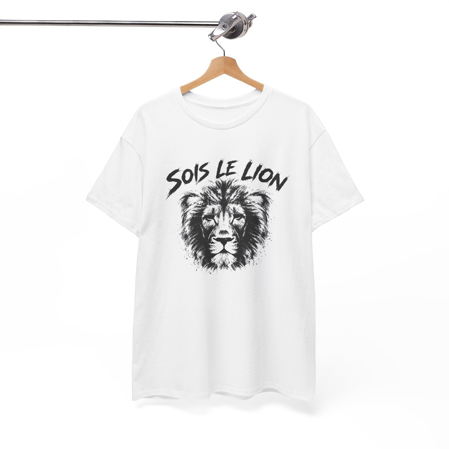 T-Shirt Lion Homme et Femme – Animal Sauvage Force Courage Motivation – Cadeau Amoureux des Lions