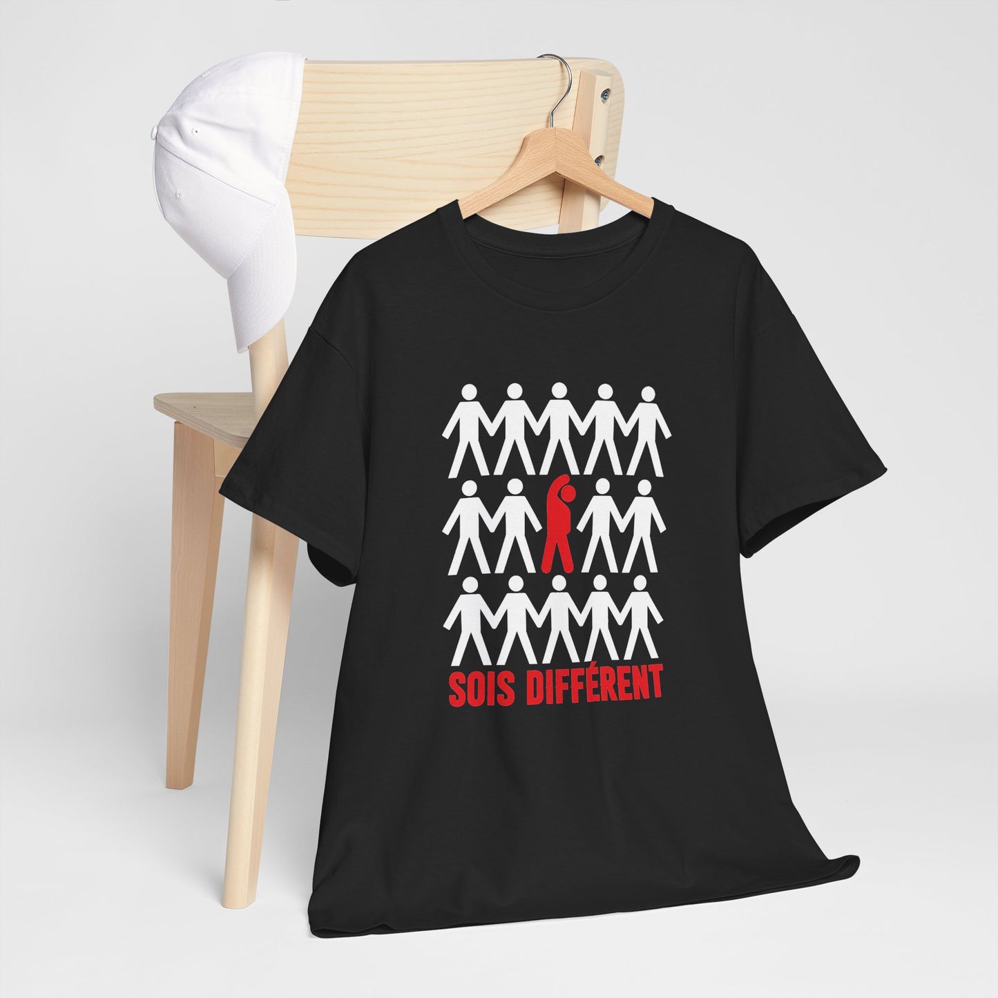 T-Shirt Homme et Femme Motivation – Originalité Confiance en Soi Individualité – Cadeau Inspirant