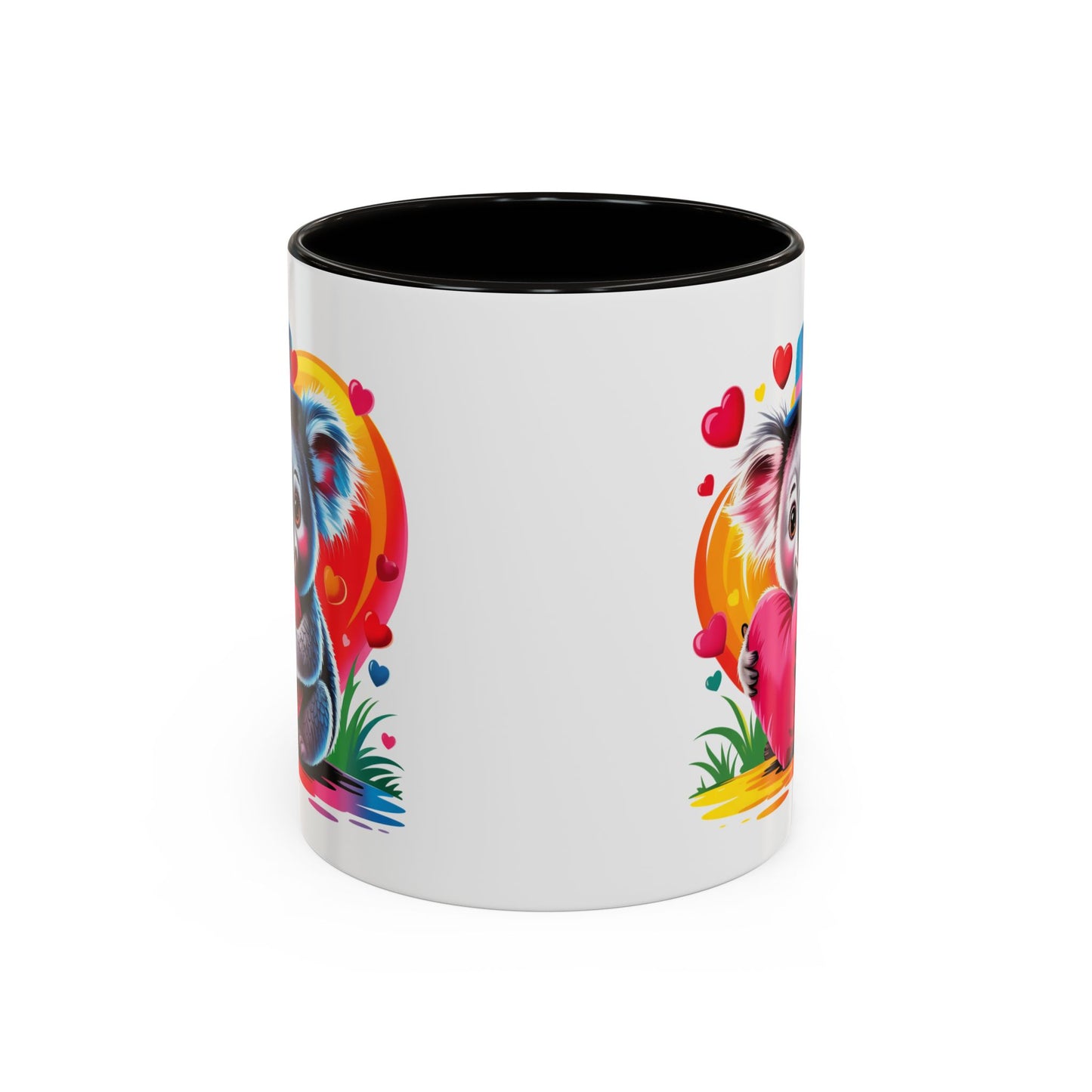 Mug Koala avec Cœur Rose – Tasse Kawaii Amour et Tendresse – Cadeau Original 325ml