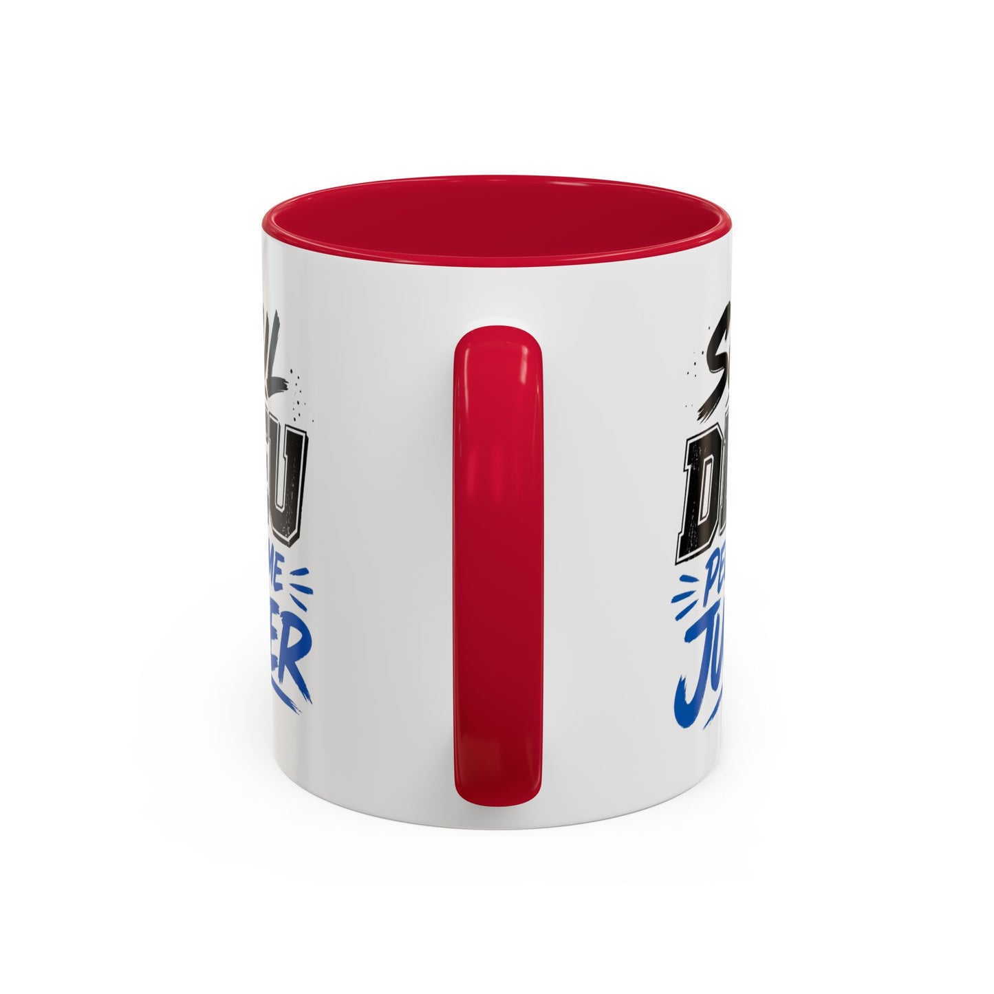 Mug Citation Seul Dieu Peut Me Juger – Tasse Humour et Caractère – Cadeau Original Fun Céramique 325ml Noir Bleu