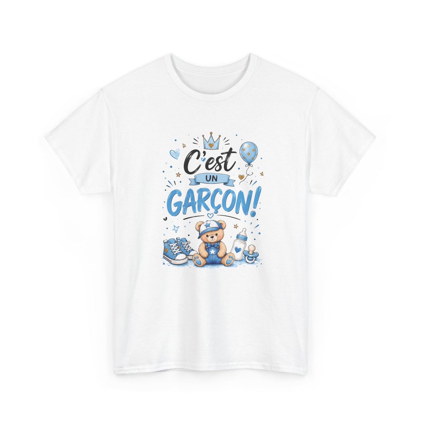 Tee Shirt Annonce Grossesse Homme et Femme Révélation Sexe Enfant C'est Un Garçon Future Maman Futur Papa Cadeau