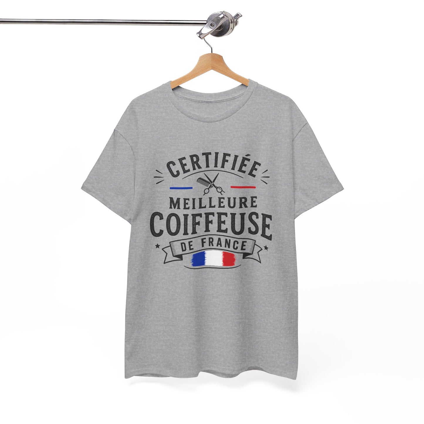 Tee Shirt Femme Coiffeuse Cadeau Métier Coiffure Professionnelle Salon Ciseaux Cheveux France