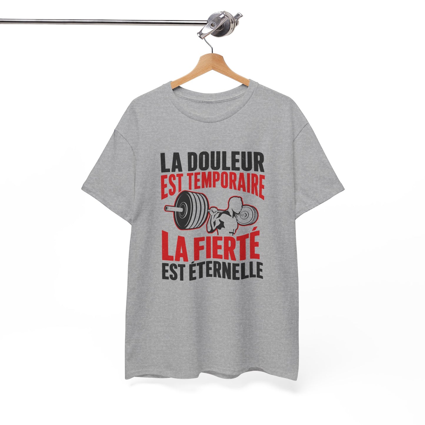 T-Shirt Musculation Homme et Femme – Fitness Muscu Haltérophilie – Sport Entraînement Motivation – Cadeau Sportif