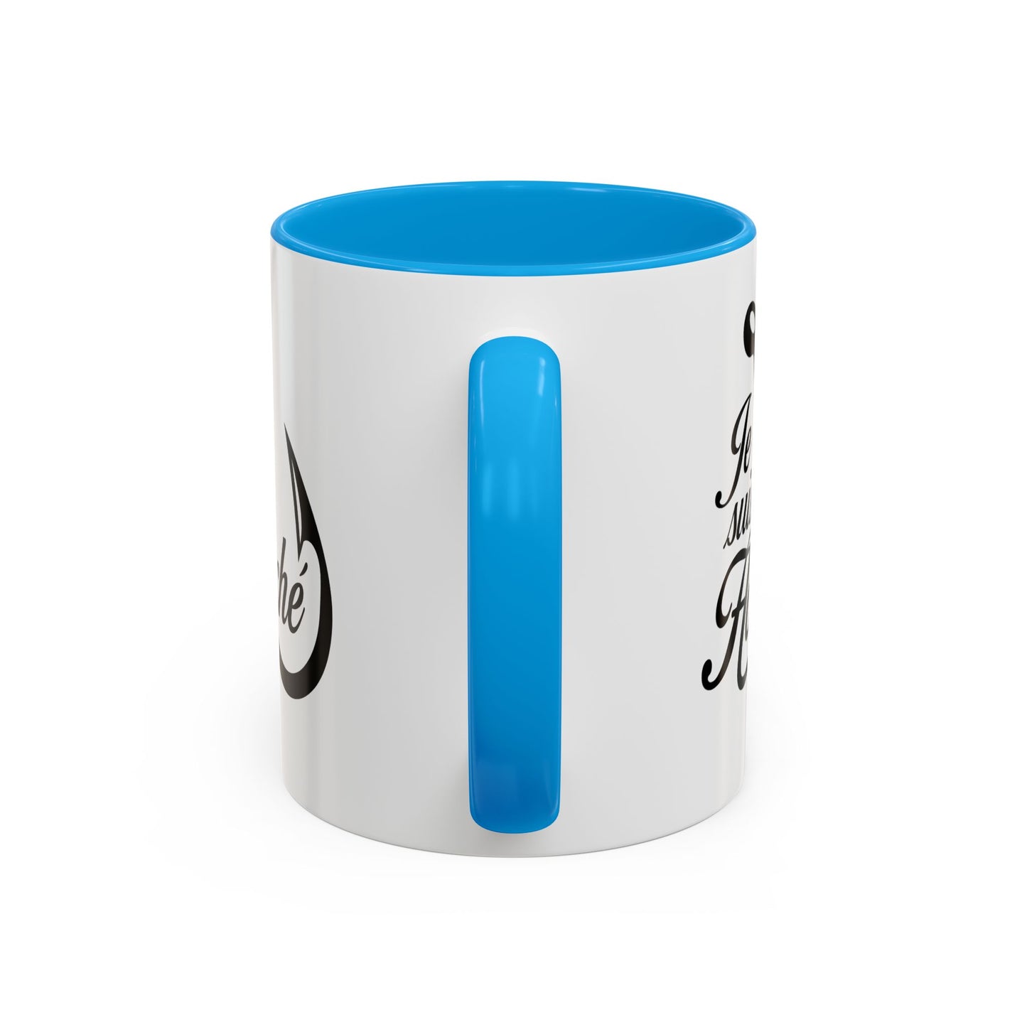 Mug Pêche Humoristique – Tasse Passion Pêcheur – Cadeau Homme Amateur de Poissons, Lac et Rivière – 325 ml Noir Bleu Rouge