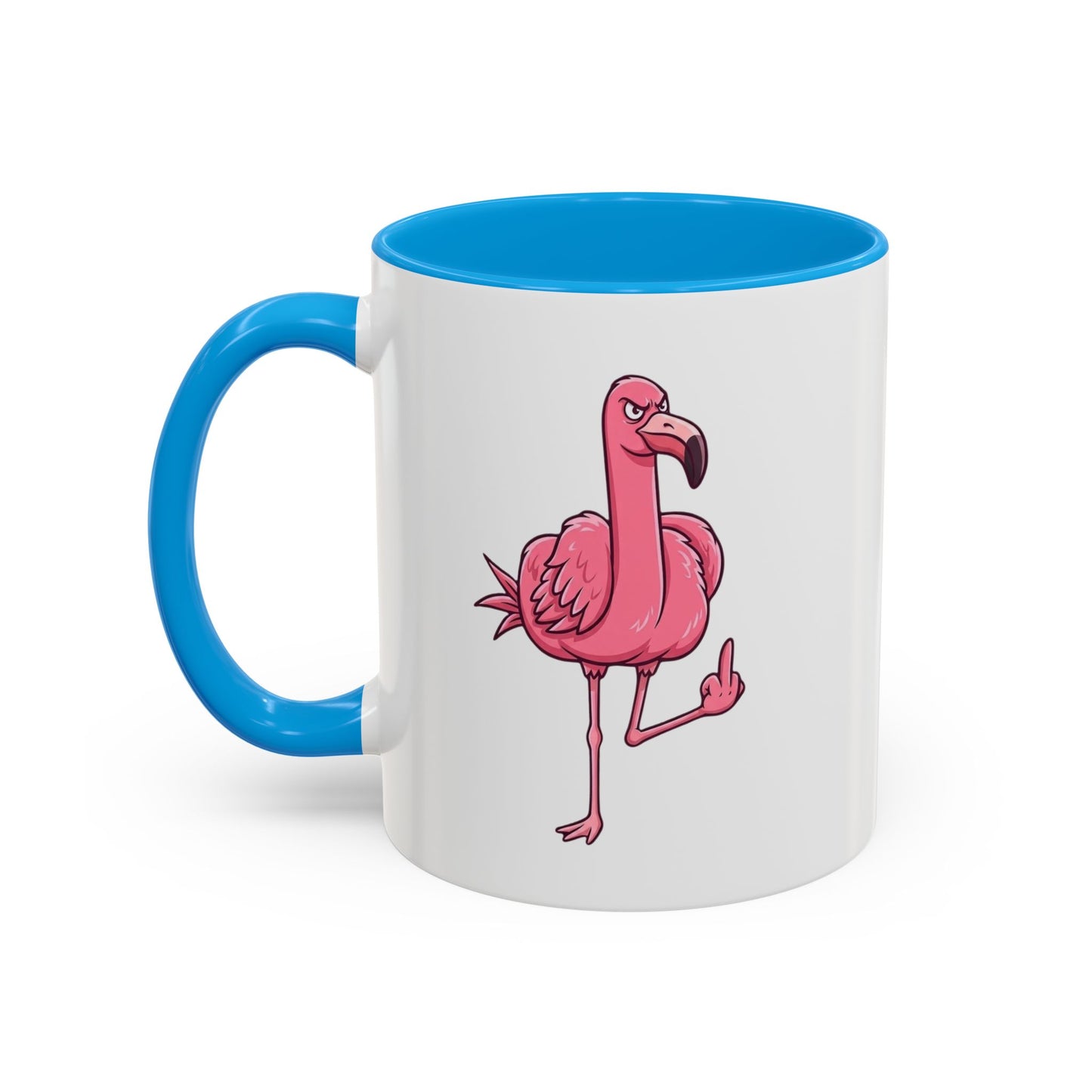 Tasse Flamant Rose Humoristique – Mug Flamant Insolent Doigt d’Honneur – Cadeau Drôle Adulte
