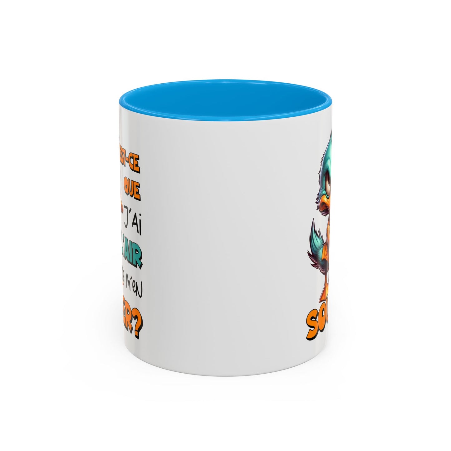 Tasse Est-Ce Que J’Ai L’Air De M’en Soucier – Mug Canard Humour Drôle Cartoon – Cadeau Fun 325ml