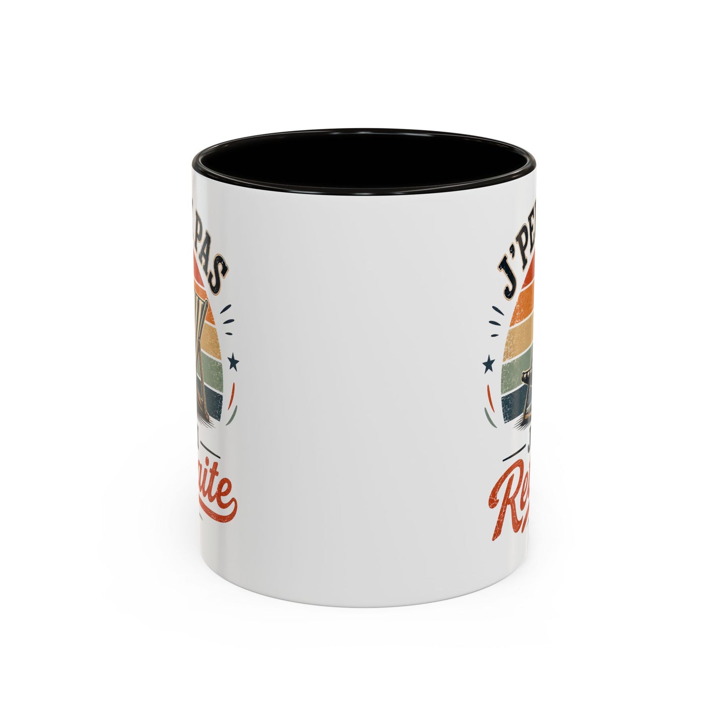 Tasse J’Peux Pas J’Ai Retraite – Mug Retraité Vintage Humoristique – Cadeau Départ Retraite Homme Femme 325ml