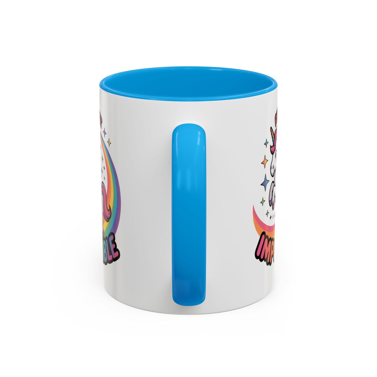 Tasse Licorne Motivation “Rien n’est impossible” – Mug Inspirant Arc-en-ciel Fantaisie – Cadeau Positif