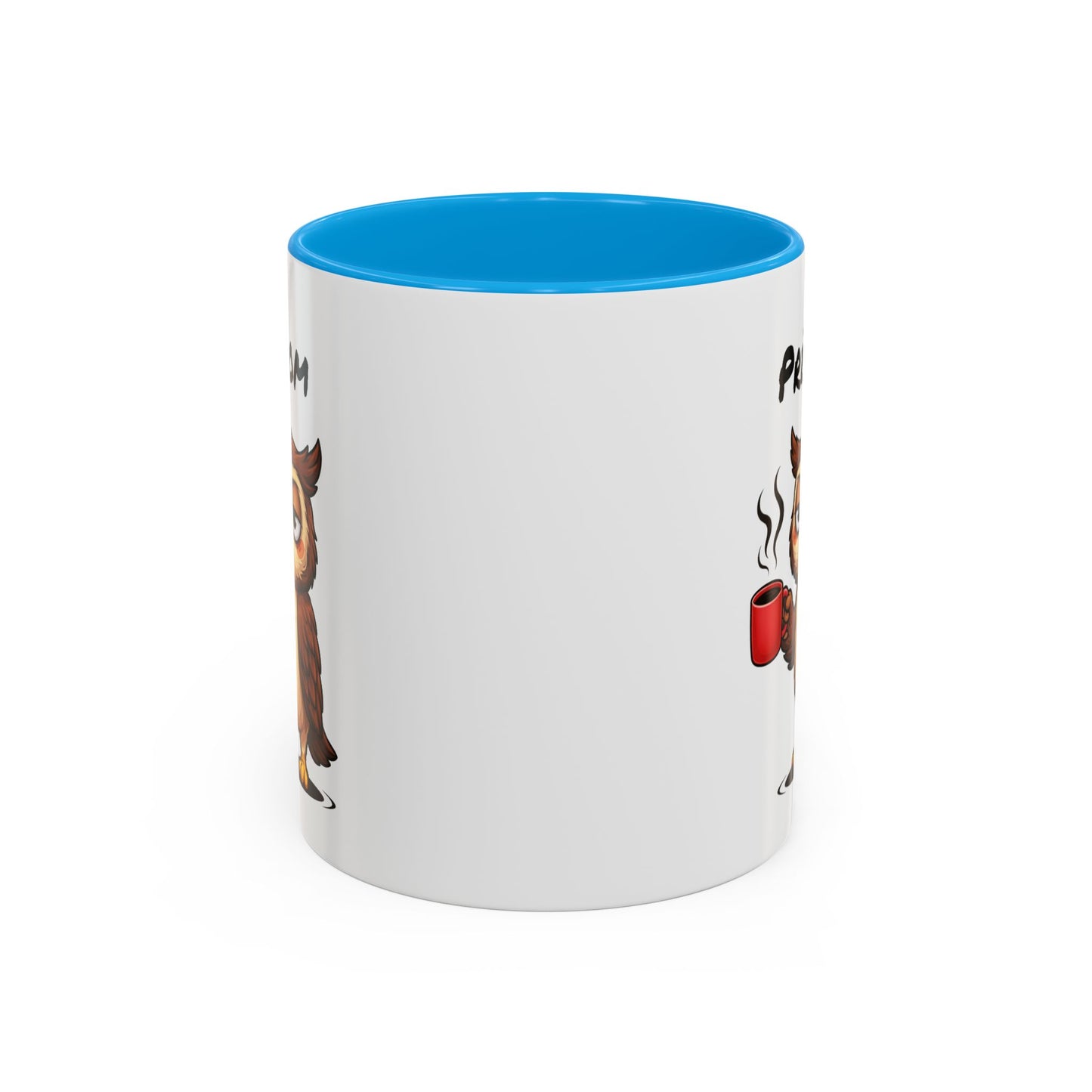 Mug Hibou Fatigué Personnalisable 325ml – Tasse Café Humour Animal Drôle Réveil Difficile Travail Bureau