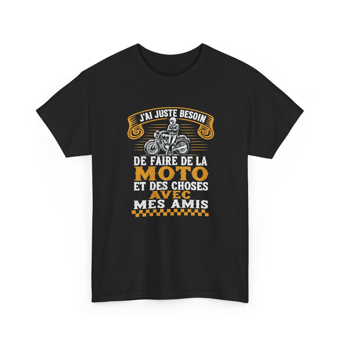 Tee Shirt Homme et Femme Motard Moto Biker Passion Deux Roues Balade entre Amis Idée Cadeau