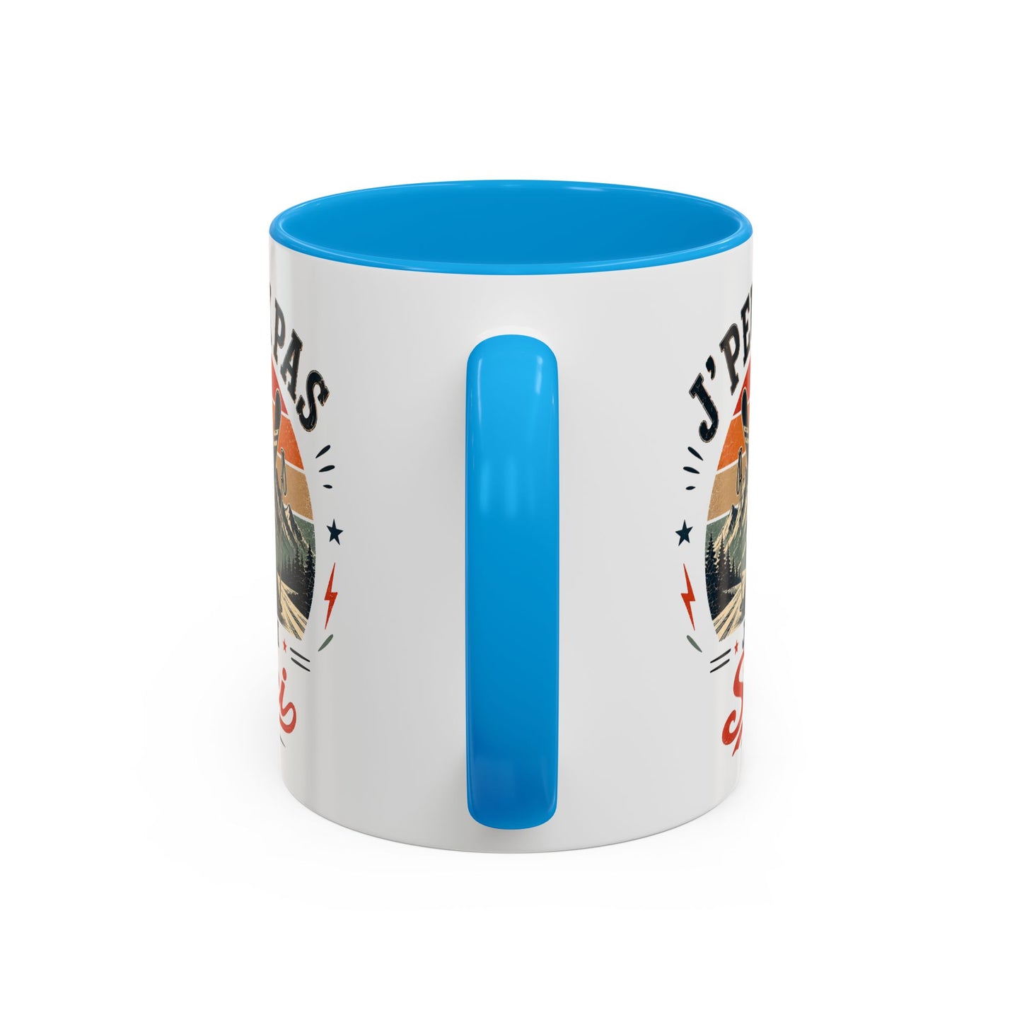 Tasse J’Peux Pas J’Ai Ski – Mug Ski Vintage Humoristique – Cadeau Skieur Homme Femme 325ml