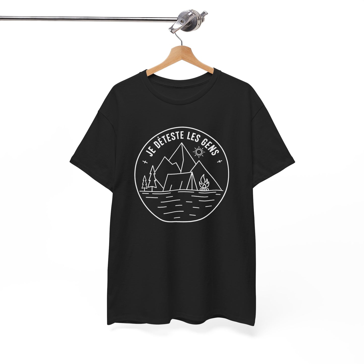 T-Shirt Camping Homme et Femme – Cadeau Campeur Randonnée Montagne – Humour Amoureux Nature Plein Air – Idée Cadeau Outdoor