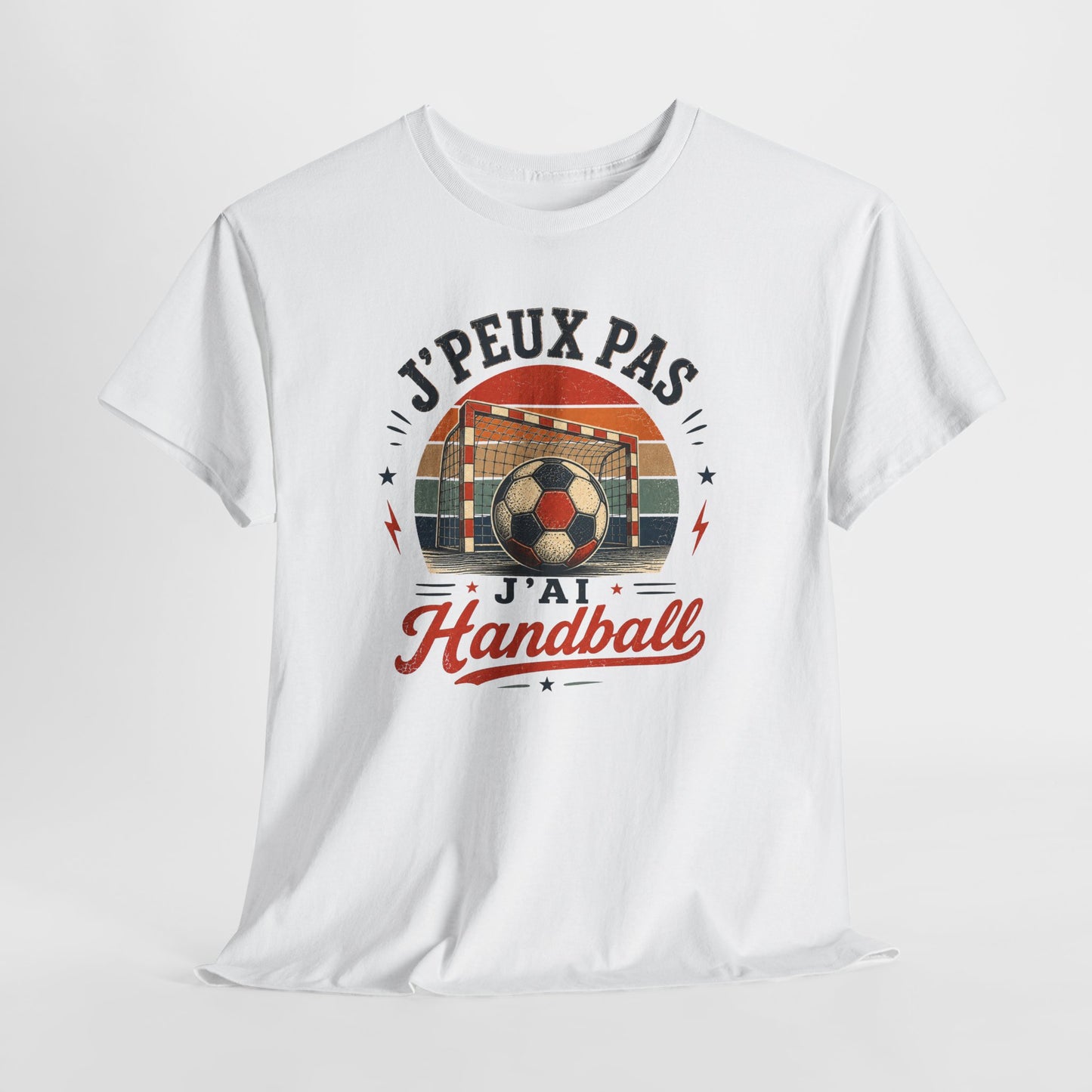 T-Shirt Handball Homme Femme – J’Peux Pas J’Ai Handball – Tee Shirt Ballon Handball Vintage Joueur Joueuse Entraînement Match Cadeau Passion Sport Collectif