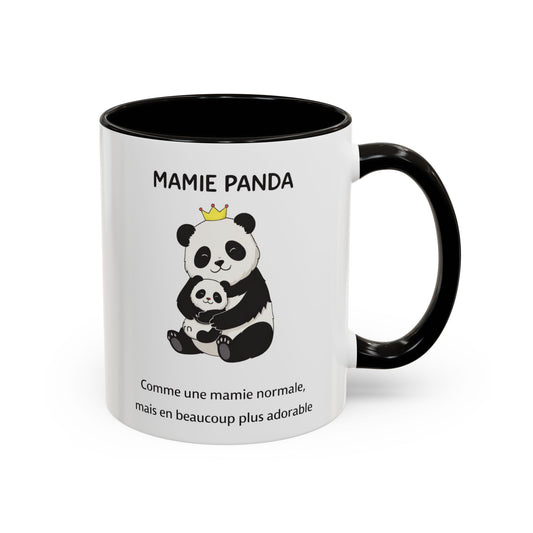 Tasse Mamie Panda 325ml – Mug Céramique Cadeau Grand-Mère Animal Mignon Famille Idée Originale