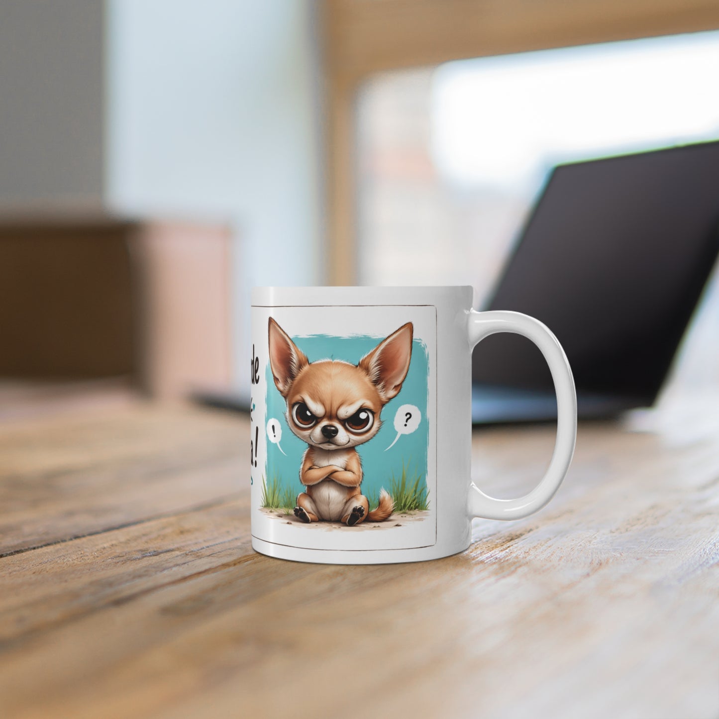 Tasse Me Regarde Pas Comme Ça – Mug Chihuahua Drôle et Mignon – Cadeau Humour Chien Homme Femme 325ml