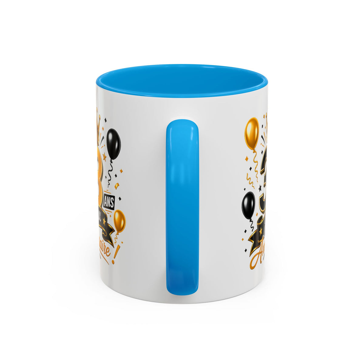 Mug Joyeux 33 Ans – Tasse Anniversaire 33 Ans – Cadeau Original pour Femme Homme – Idée Cadeau 33e Anniversaire Noir Bleu Rouge