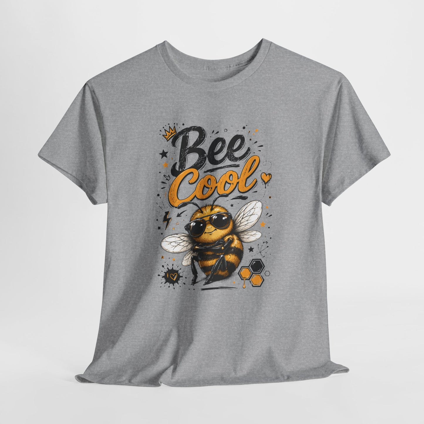 Tee Shirt Bee Cool Abeille Humour – T-Shirt Animal Mignon avec Lunettes – Cadeau Homme Femme Amateur d’Abeilles