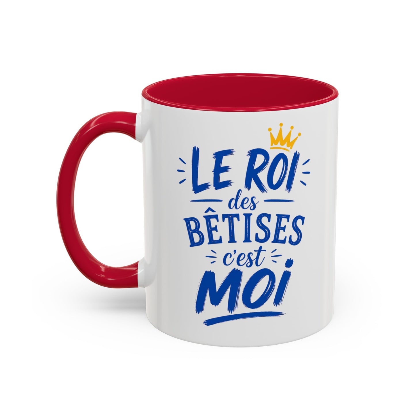 Mug Homme Humour – Tasse Drôle Le Roi des Bêtises c’est Moi – Cadeau Original Homme Anniversaire Noël 325ml