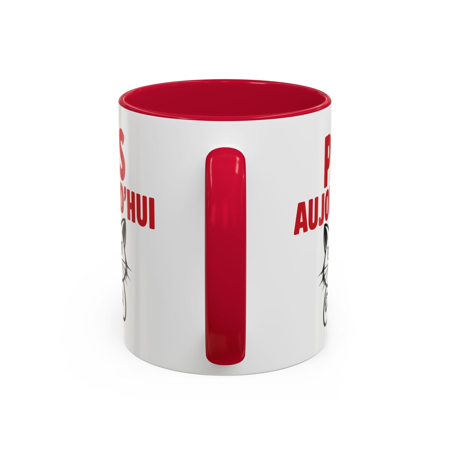 Mug  Chat Humoristique Pas Aujourd’hui – Tasse Café Drôle Anti Motivation – Cadeau Humour Bureau 325ml