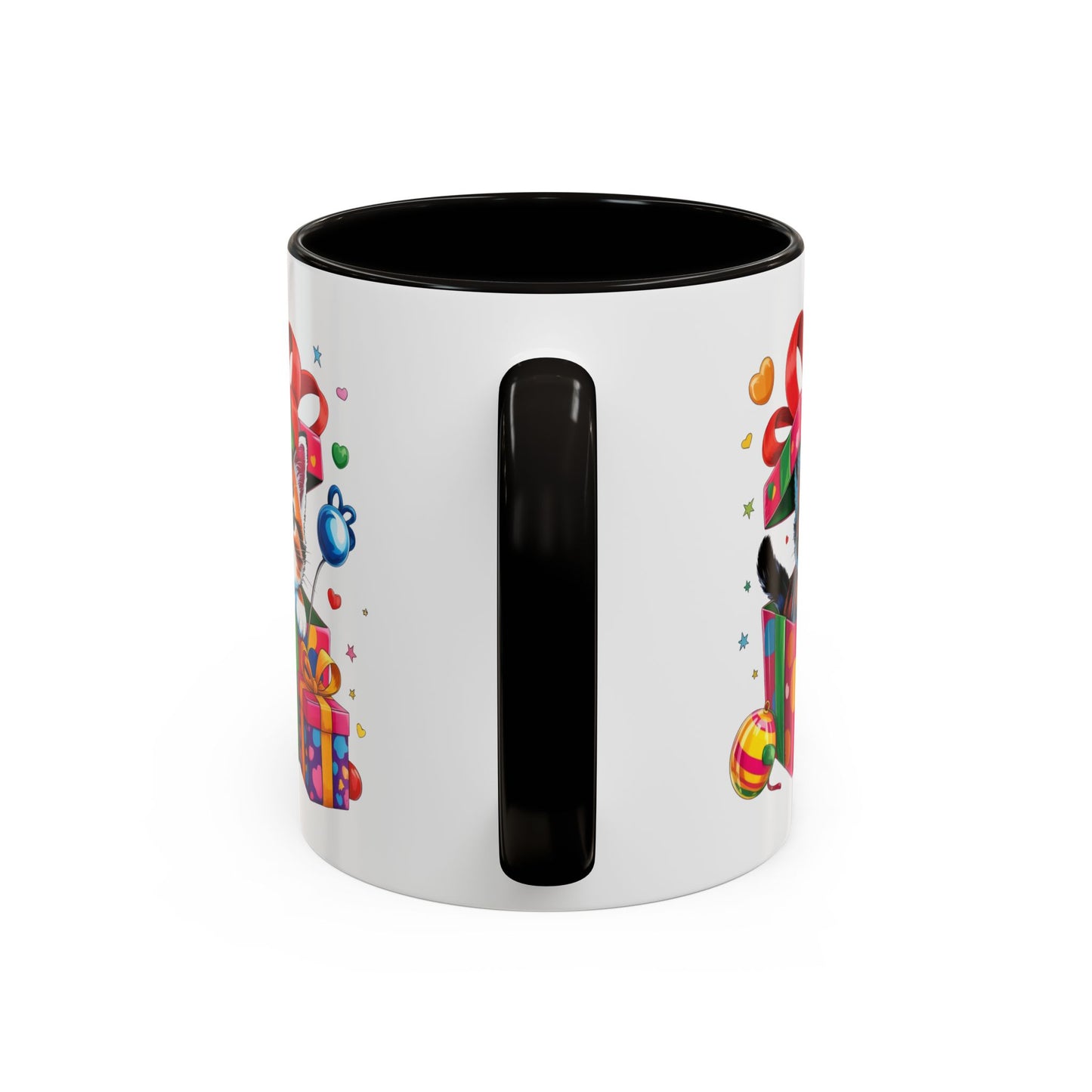 Mug Chaton dans Boîte Cadeau – Tasse Chat Mignon avec Ruban et Cadeaux – Idée Cadeau 325ml