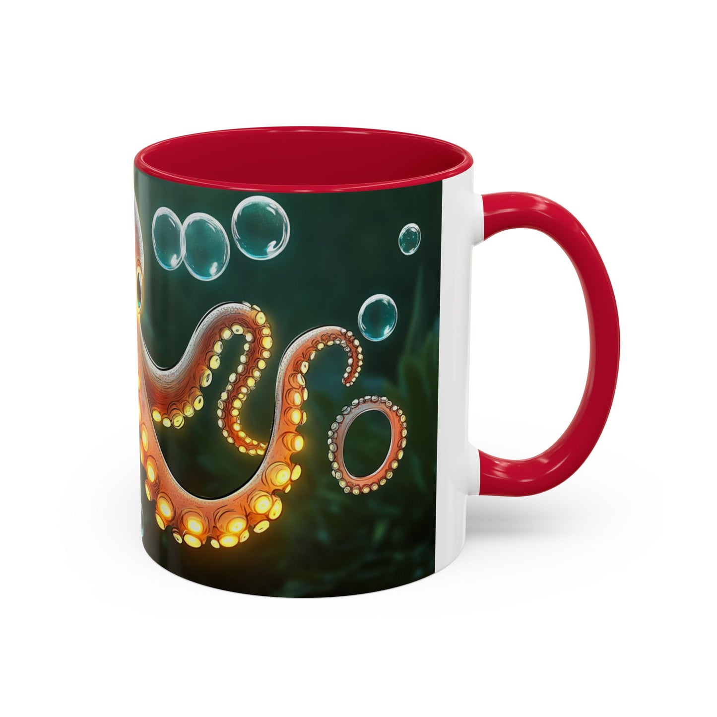 Mug Poulpe Kawaii – Tasse Pieuvre Mignonne Cartoon Océan Sous-Marin – Cadeau Animaux Marins 325ml