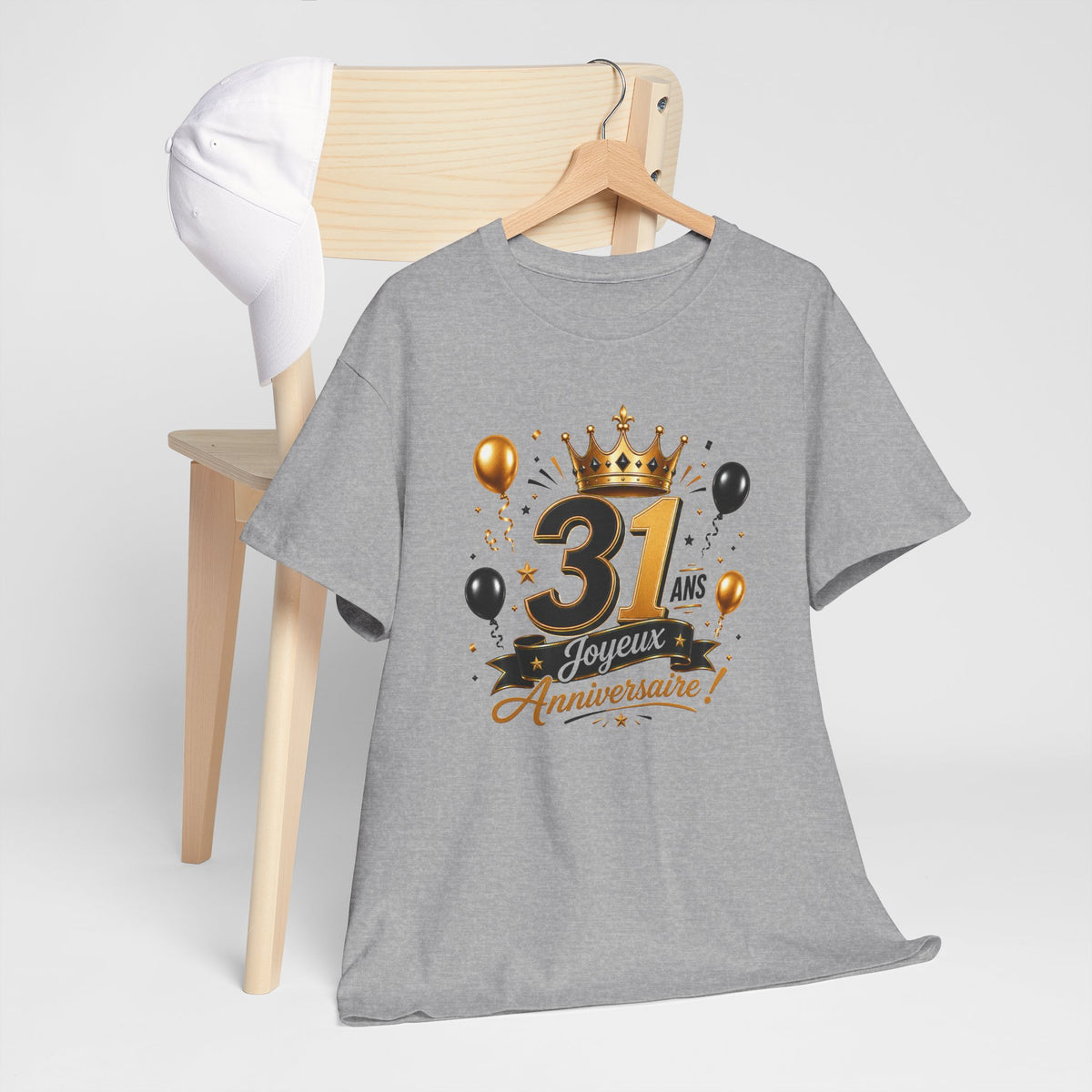 Tee Shirt Anniversaire 31 Ans Homme et Femme Joyeux Anniversaire Cadeau 31 Ans Idée Cadeau Adulte