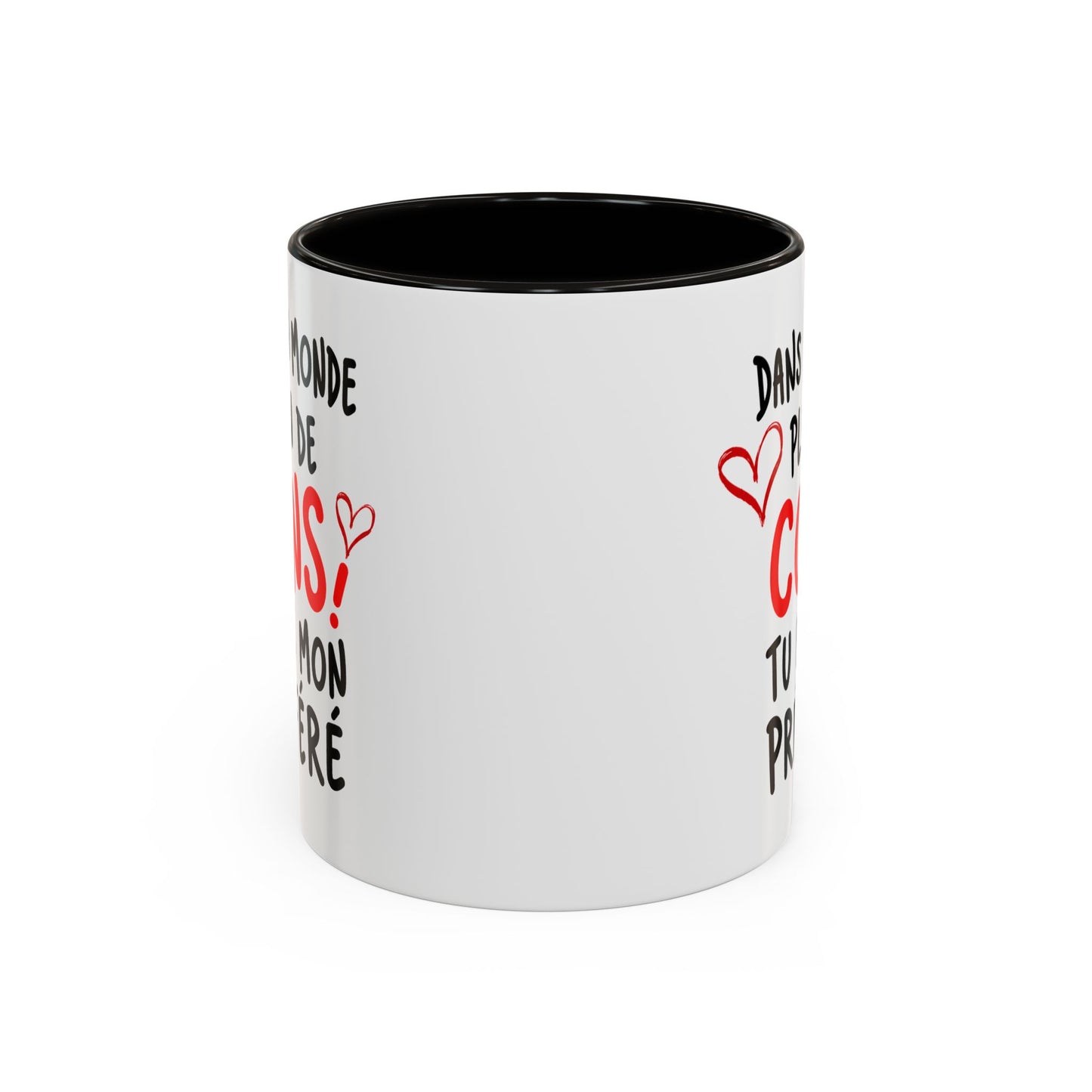 Tasse Dans Un Monde Plein de Cons Tu Es Mon Préféré – Mug Humour Couple – Cadeau Homme Femme 325ml