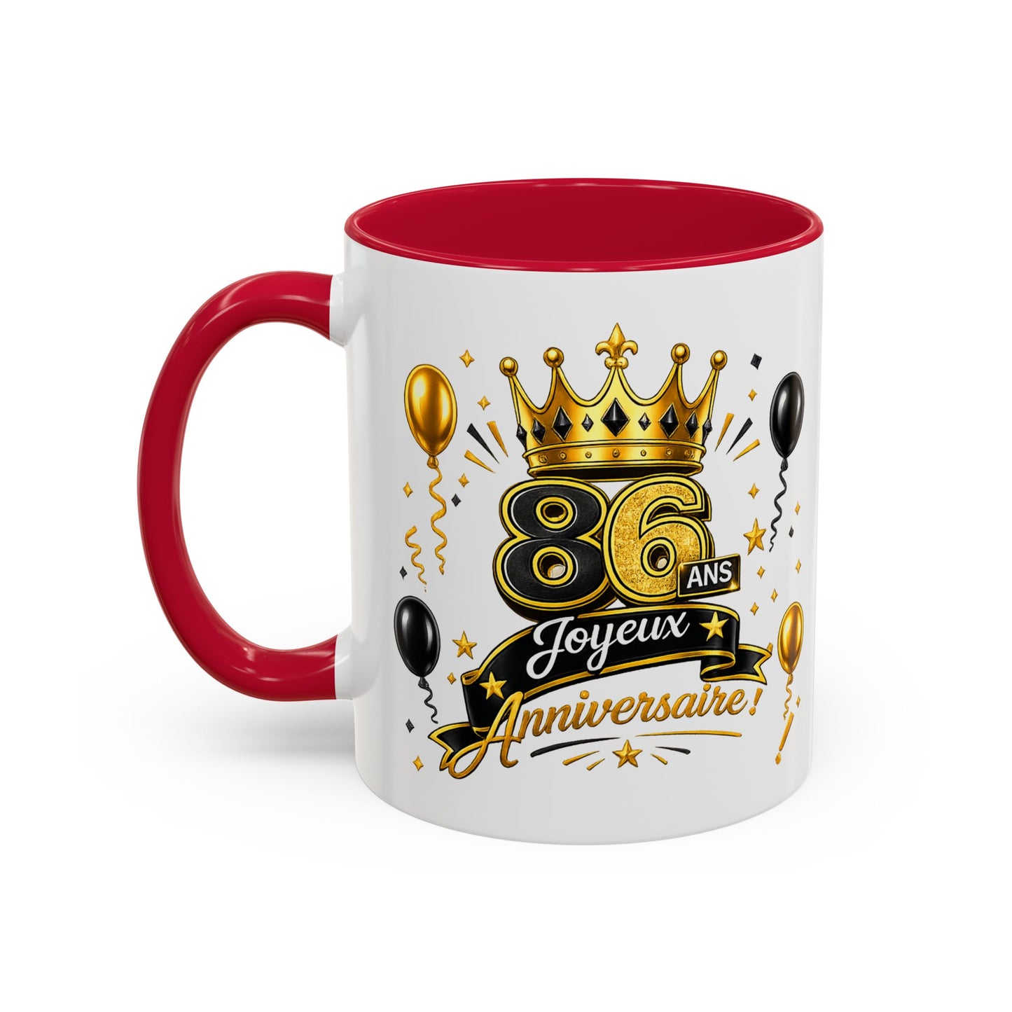 Colorful Mugs (11oz, 15ozMug Joyeux 86 Ans – Tasse Anniversaire 86 Ans – Cadeau Original pour Femme Homme – Idée Cadeau 86e Anniversaire