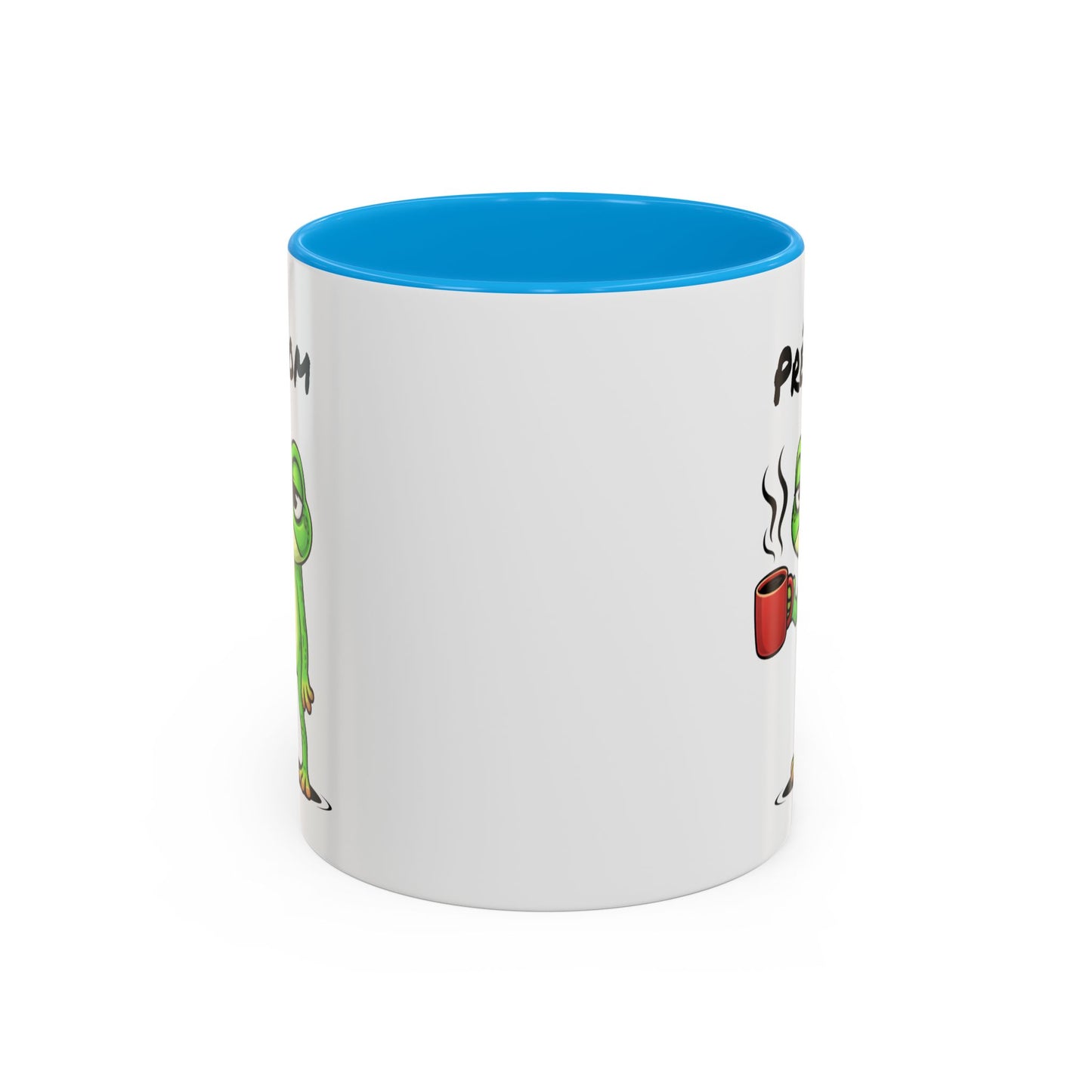 Mug Grenouille Fatiguée Personnalisable 325ml – Tasse Café Humour Animal Drôle Réveil Difficile Travail