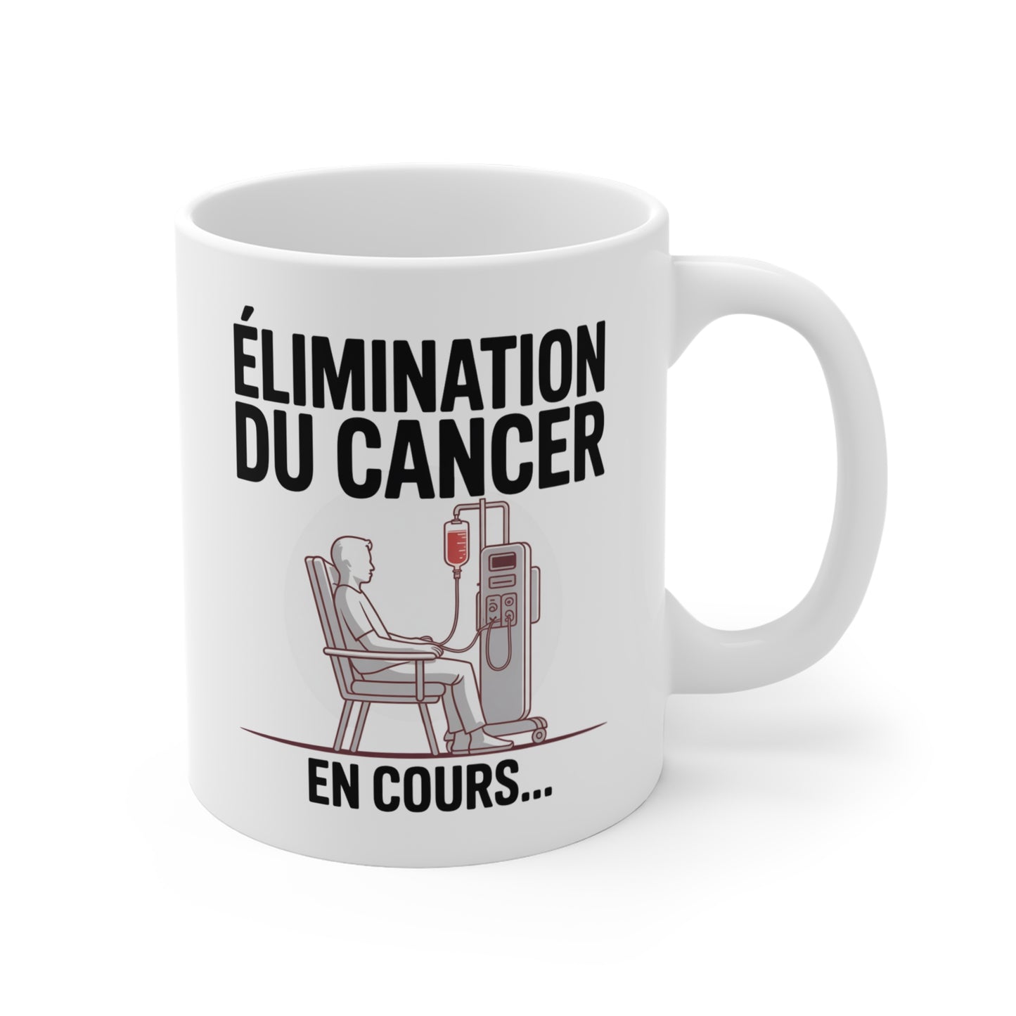 Tasse Motivation Cancer – Mug Élimination du Cancer en Cours – Cadeau Soutien et Espoir 325ml