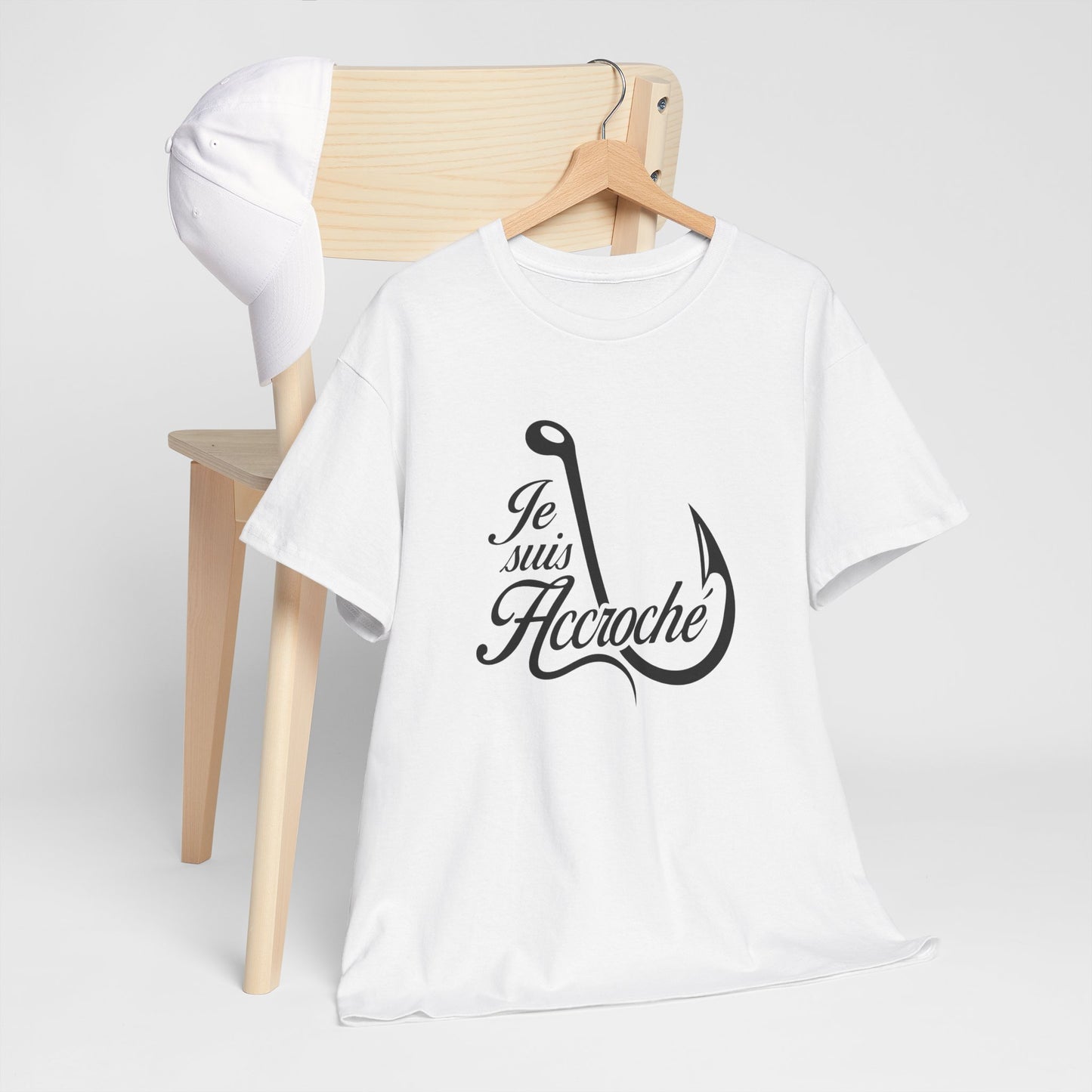 T-Shirt Pêche Homme et Femme – Cadeau Pêcheur Passionné – Humour Hameçon Canne à Pêche – Idée Cadeau Pêche Anniversaire