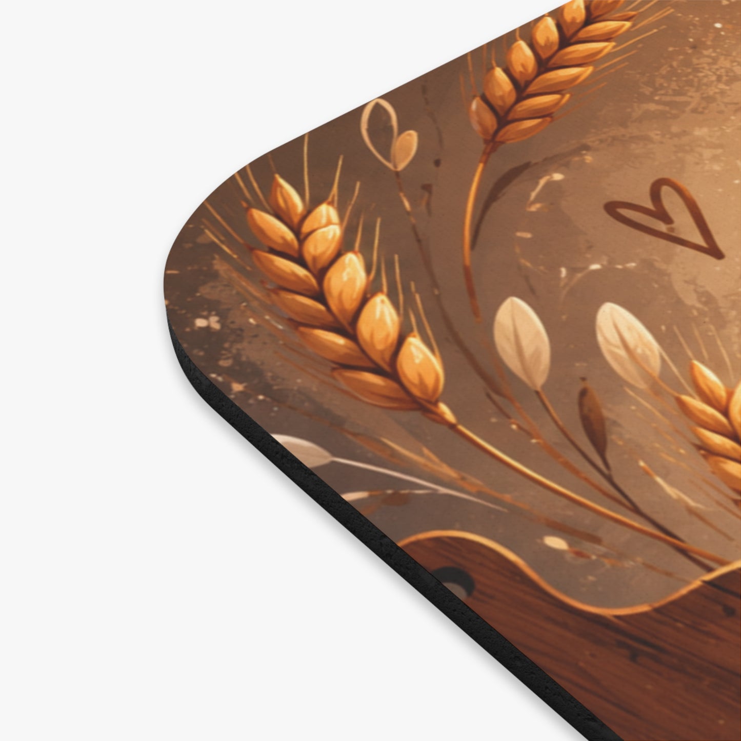 Tapis de Souris 22x18cm Boulangerie – Pain, Farine, Blé et Rouleau à Pâtisserie – Cadeau Boulanger Pâtissier Homme Femme – Bureau Gaming