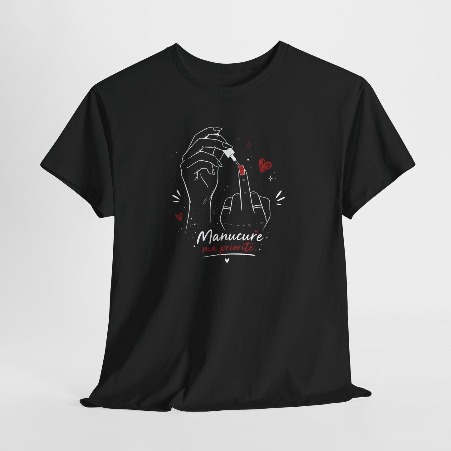 Tee-Shirt Femme Manucure Ongles Nail Art – Cadeau Prothésiste Ongulaire Esthéticienne Nail Artist – Idée Cadeau Beauté