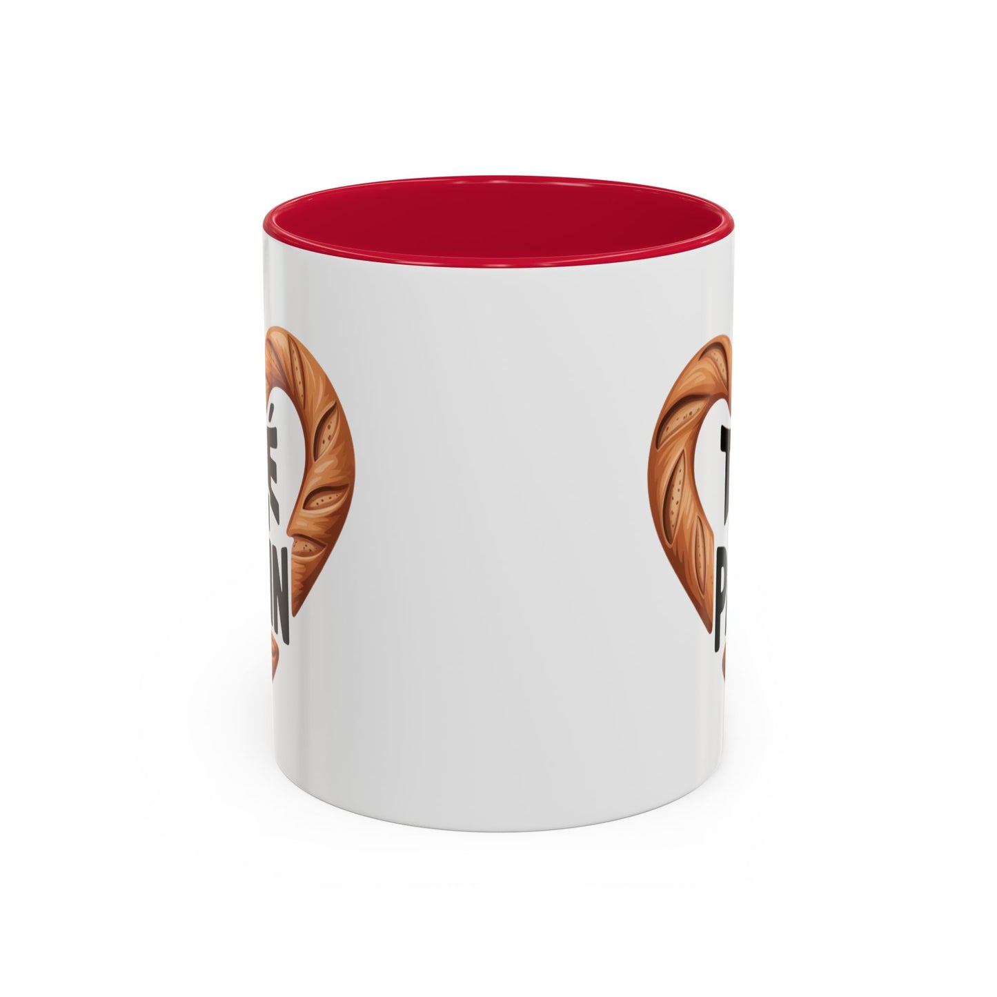 Mug T’es un Pain – Tasse Humour Boulangerie Amour Jeu de Mots – Cadeau Original Fun – Céramique 325ml Noir Bleu Rouge