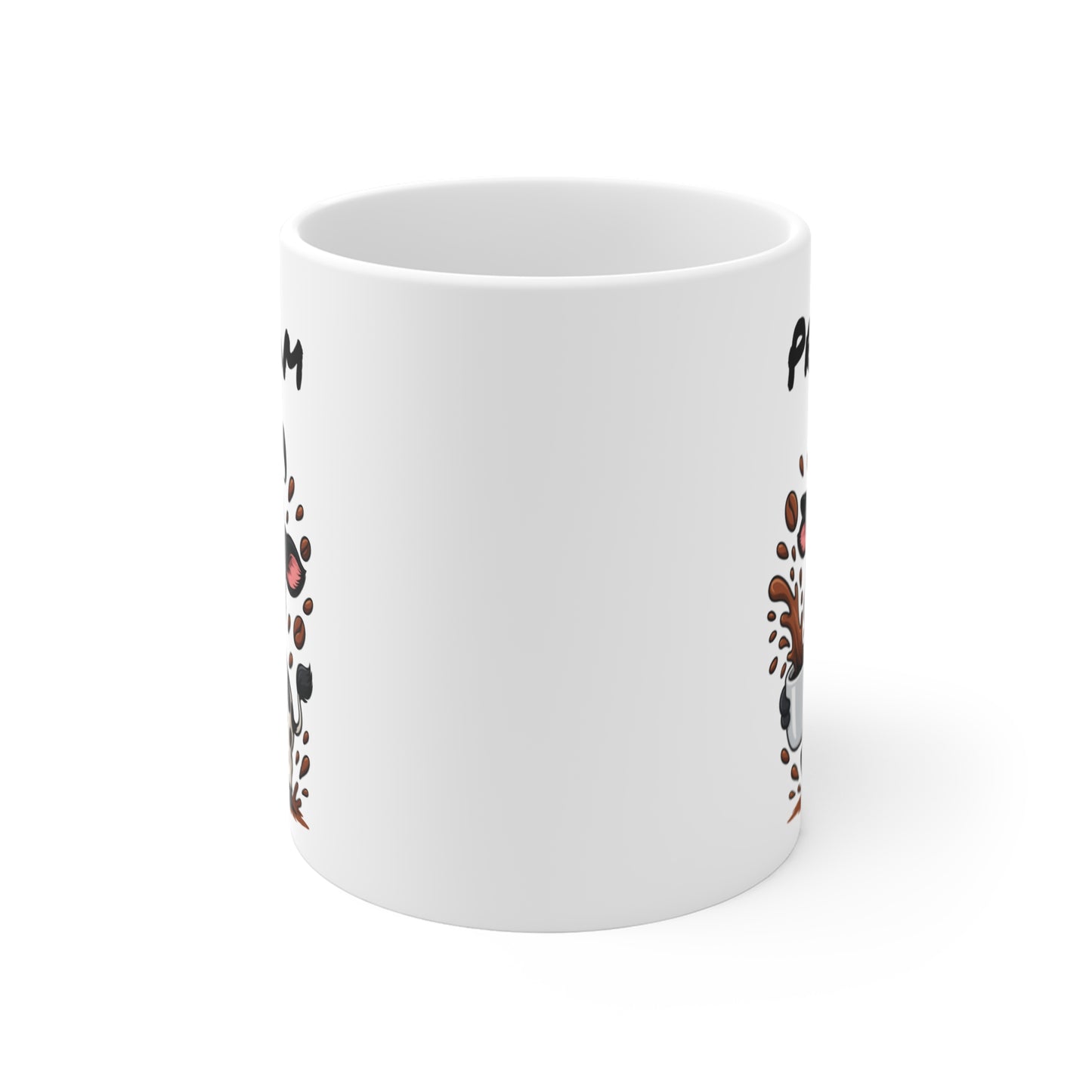 Tasse Personnalisable Vache Sorcière – Mug Halloween Prénom 325ml – Cadeau Fantaisie Original