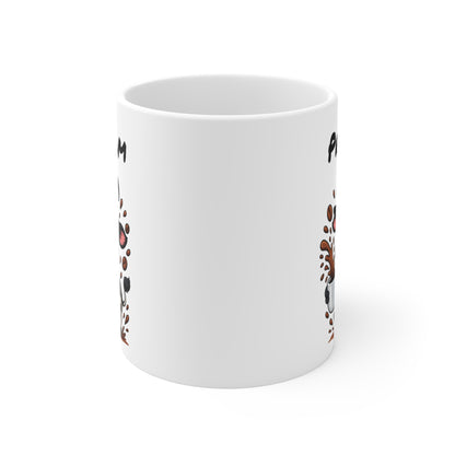 Tasse Personnalisable Vache Sorcière – Mug Halloween Prénom 325ml – Cadeau Fantaisie Original