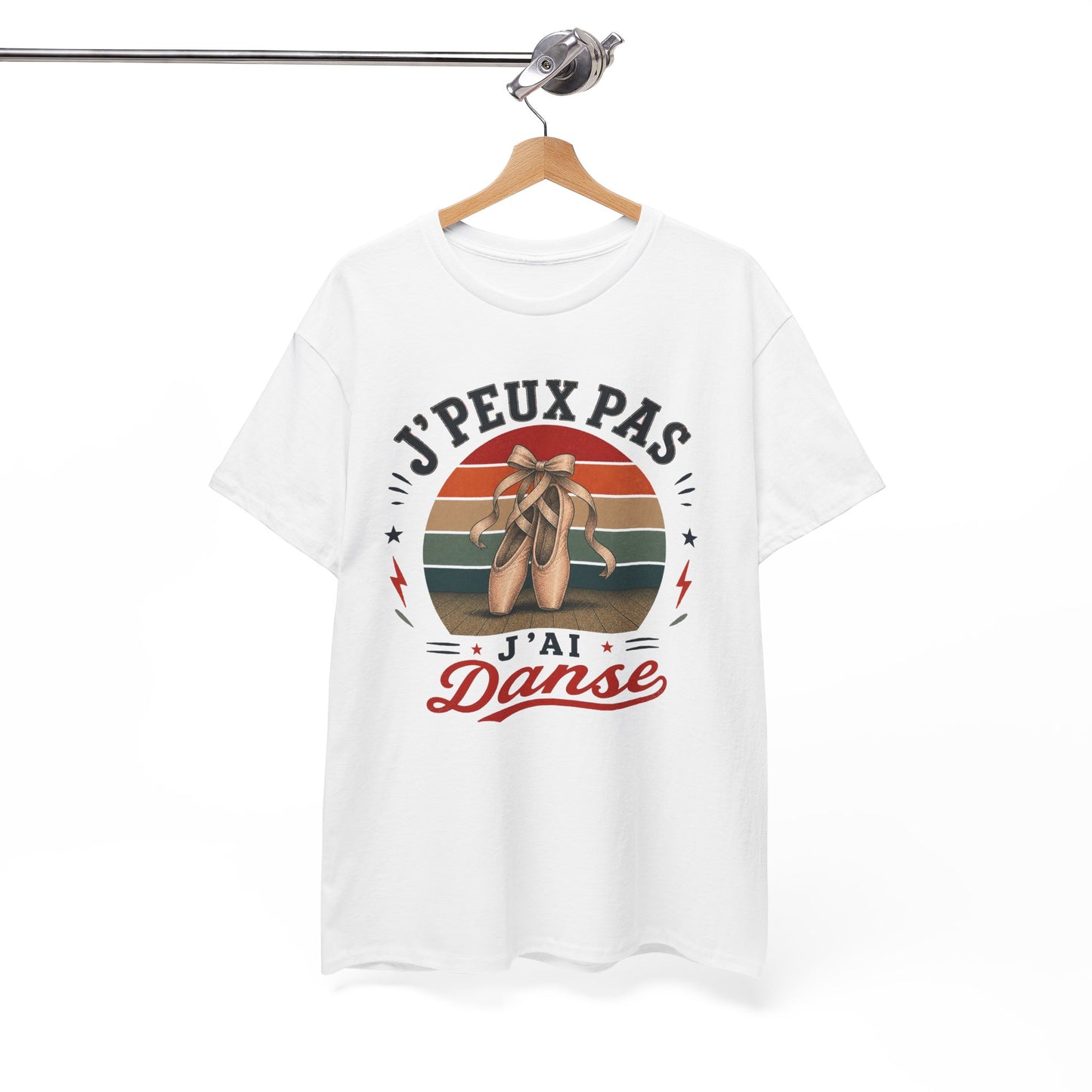 T-Shirt J’Peux Pas J’Ai Danse – Tee Shirt Danseuse Ballet Vintage – Cadeau Passion Danse Classique Femme