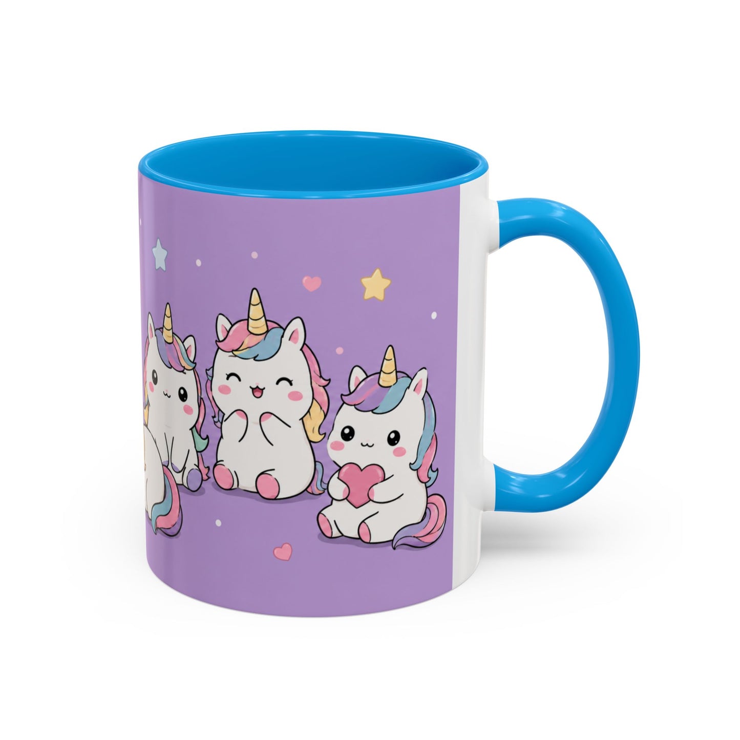 Tasse Licornes Kawaii – Mug Cute avec Petites Licornes Pastel – Cadeau Mignon Enfant Fille 325ml