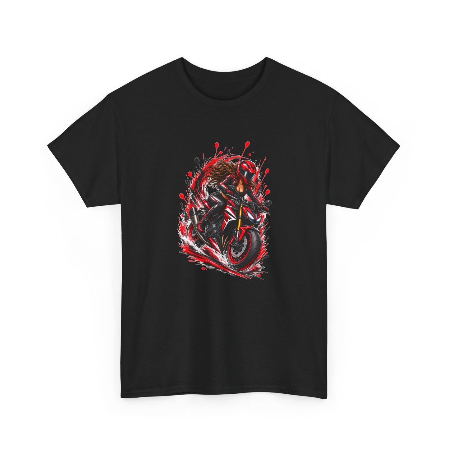 Tee Shirt Moto Femme – Motarde Passionnée de Vitesse – T-Shirt Moto Sportive Cadeau Original Femme