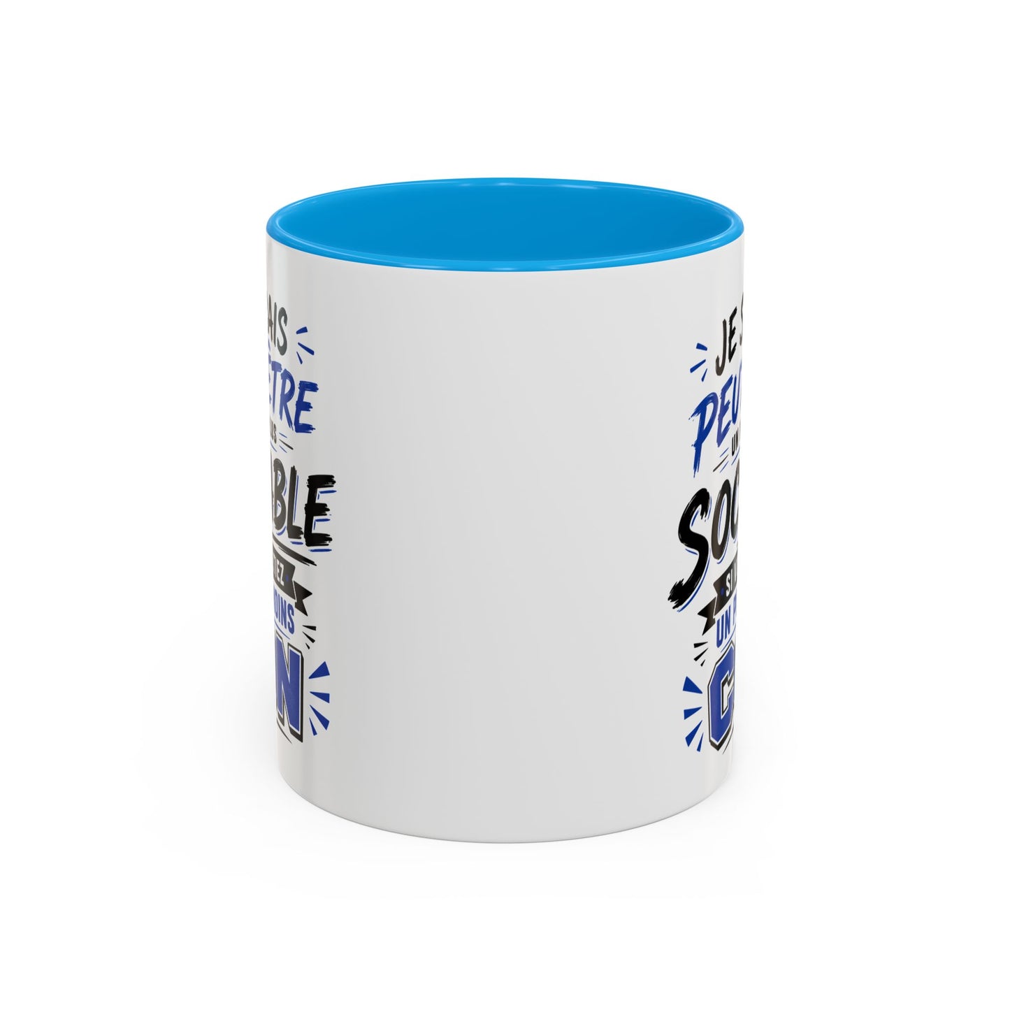Tasse Je Serais Peut-Être Un Peu Plus Sociable Si Vous Étiez Un Peu Moins Cons – Mug Humour Drôle Cadeau Homme Femme 325ml
