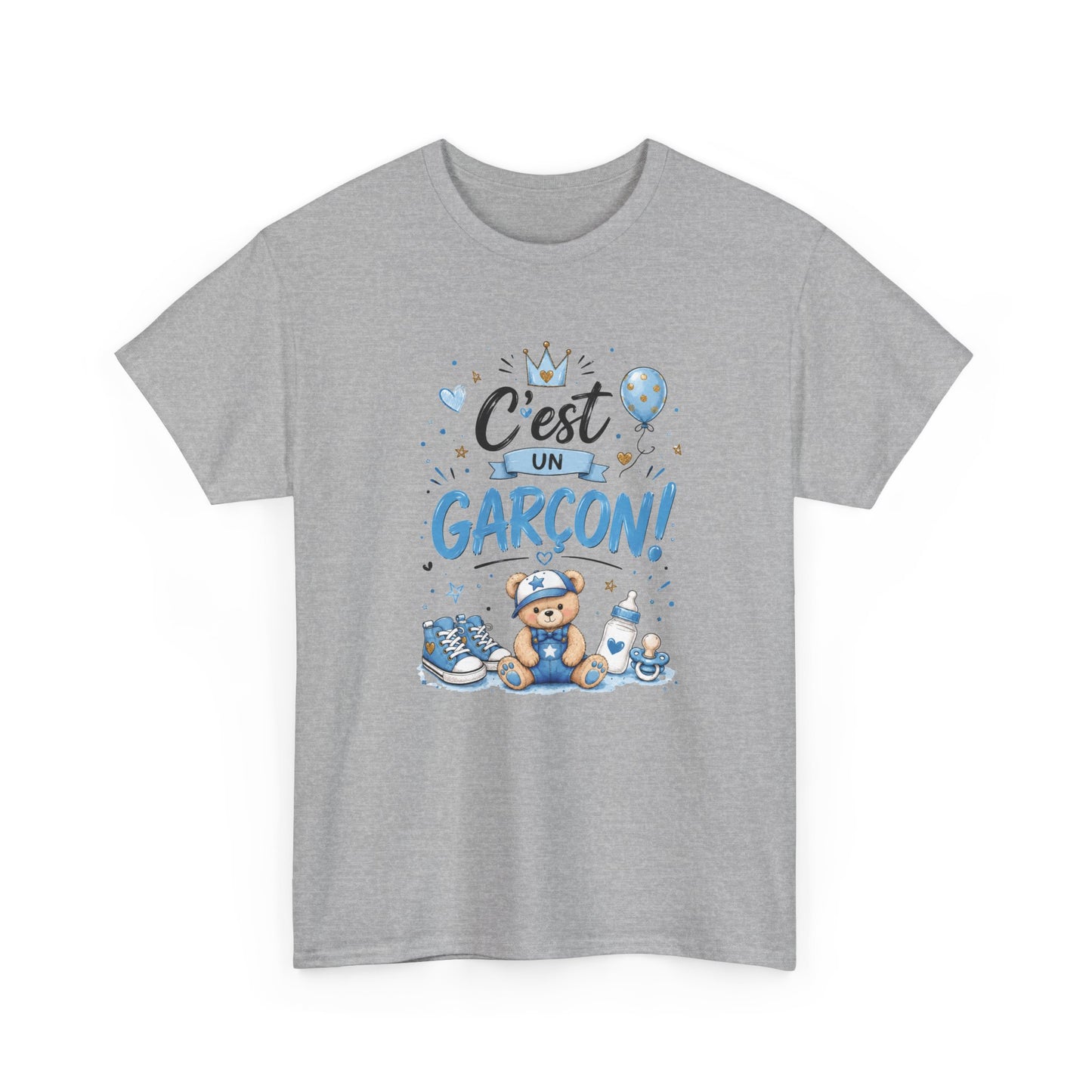 Tee Shirt Annonce Grossesse Homme et Femme Révélation Sexe Enfant C'est Un Garçon Future Maman Futur Papa Cadeau