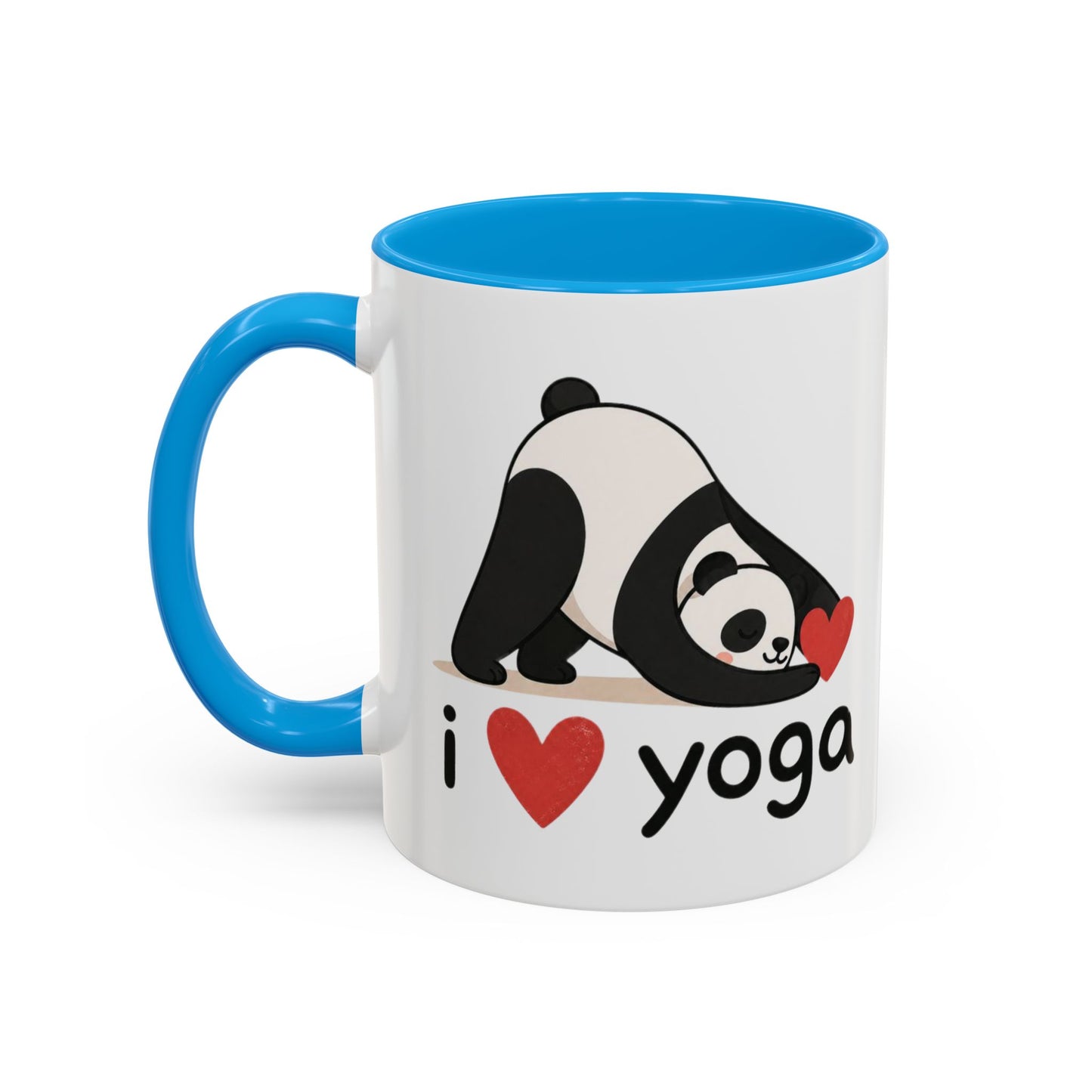Mug Yoga Panda – I Love Yoga – Tasse Humoristique Zen Kawaii – Cadeau Original Méditation Relaxation Bien Être Céramique 325ml