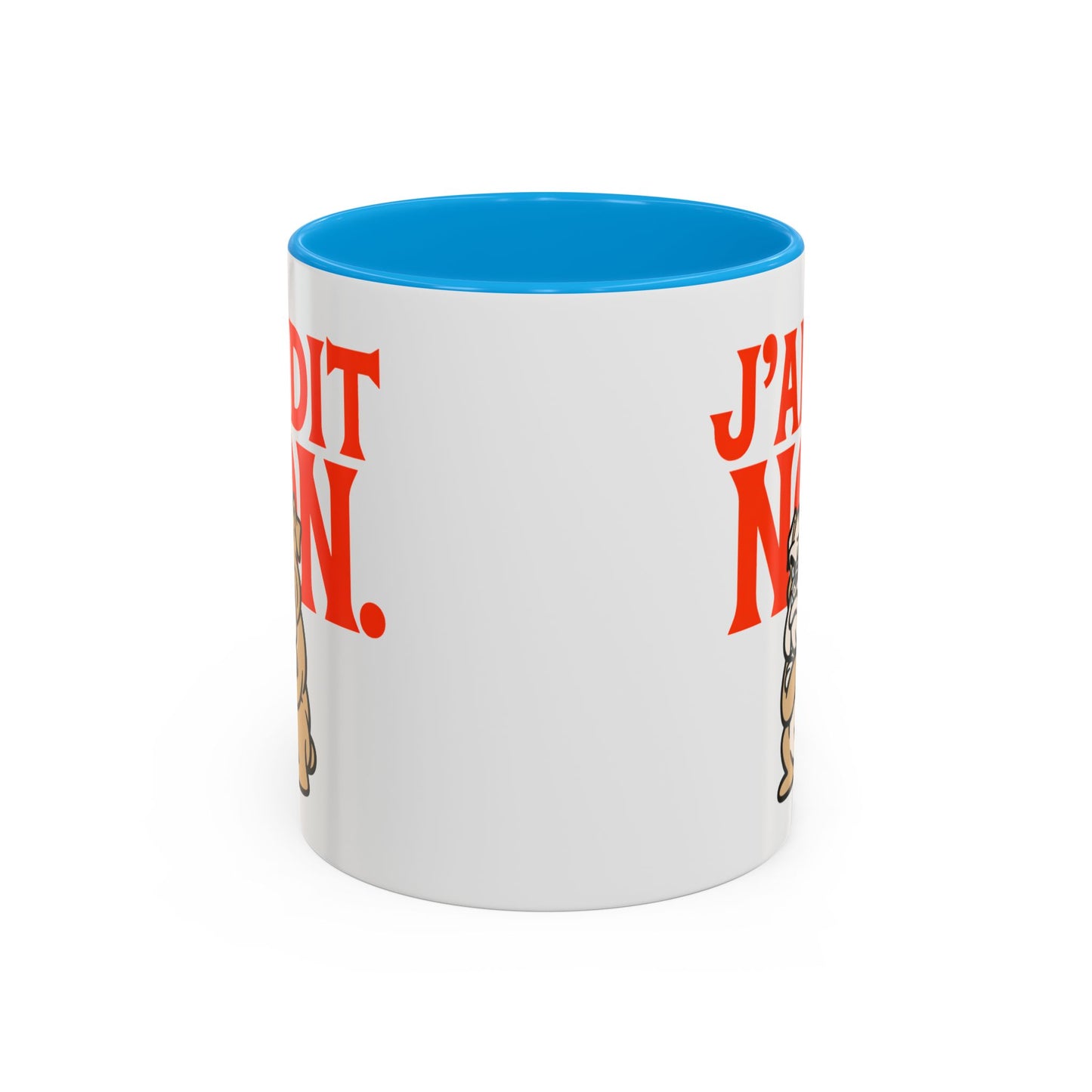 Mug Drôle J’ai Dit Non – Tasse Humoristique Bulldog Boudeur – Cadeau Humour Bureau Café 325ml