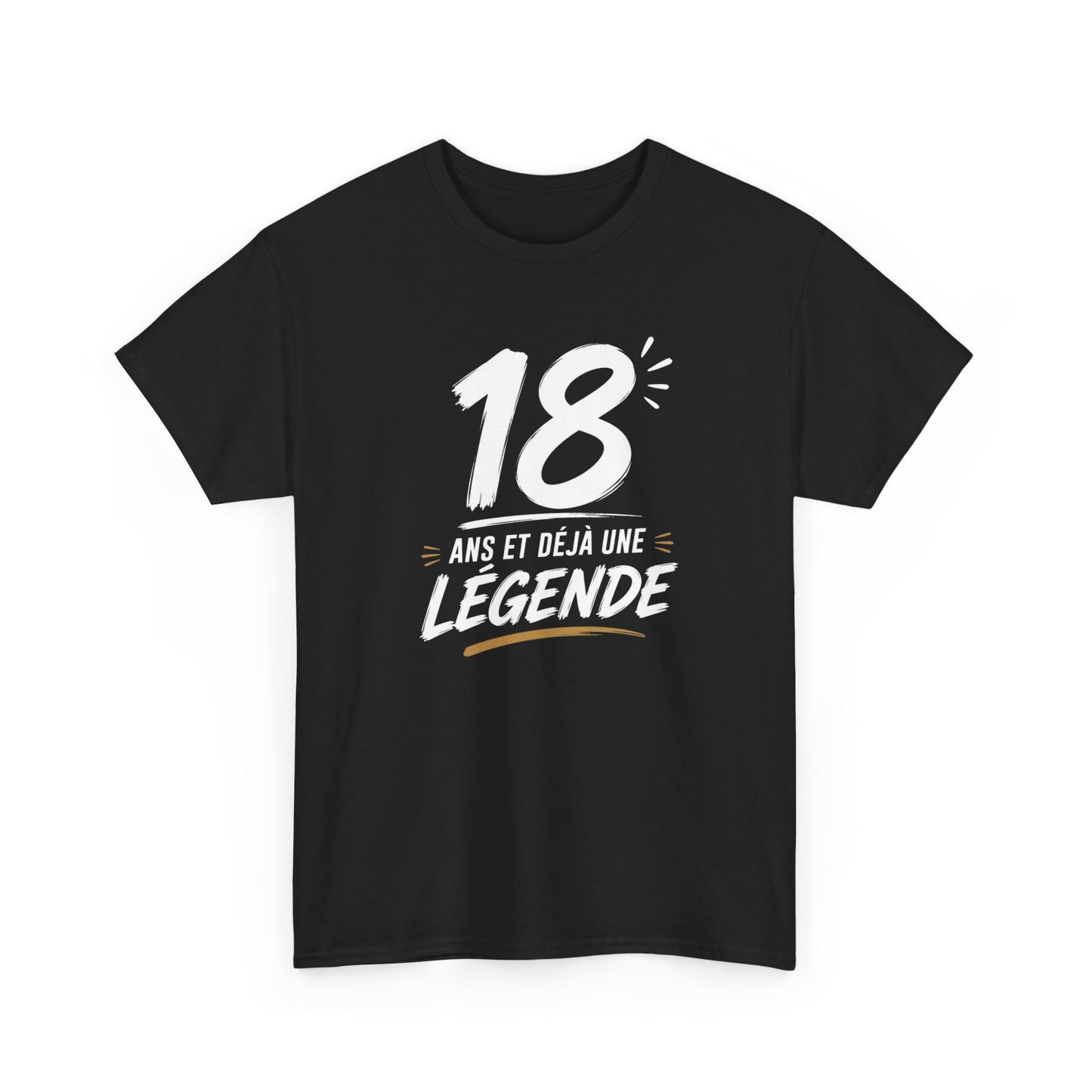 Tee-Shirt 18 Ans Homme et Femme – Cadeau Anniversaire 18ème Original – Idée Cadeau Majorité Jeune Adulte Humour