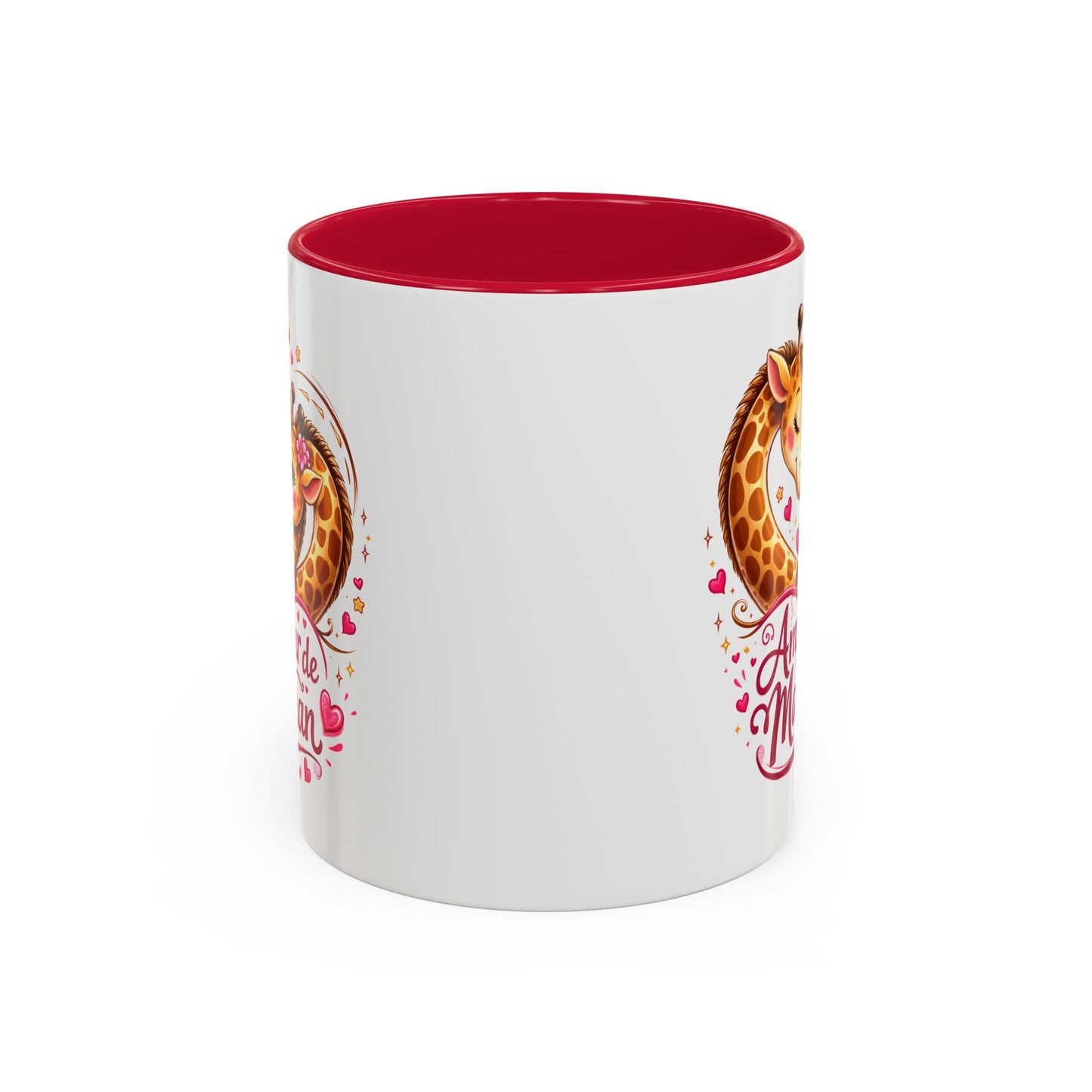 Tasse Amour de Maman Girafes – Mug Mignon Mère Enfant – Cadeau Fête des Mères Anniversaire – Céramique 325ml
