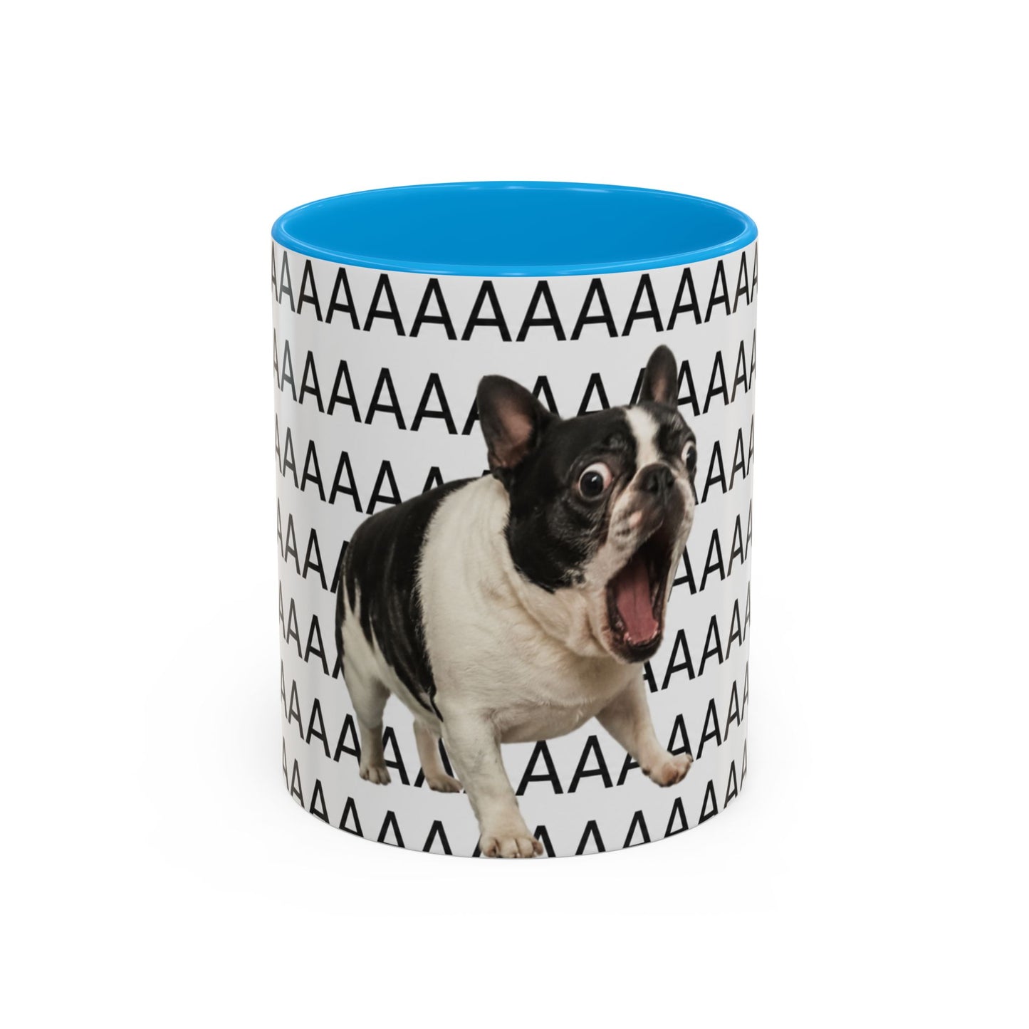 Tasse Chien Cri Drôle – Mug Bulldog Français Meme AAAAA – Cadeau Humour Homme Femme 325ml