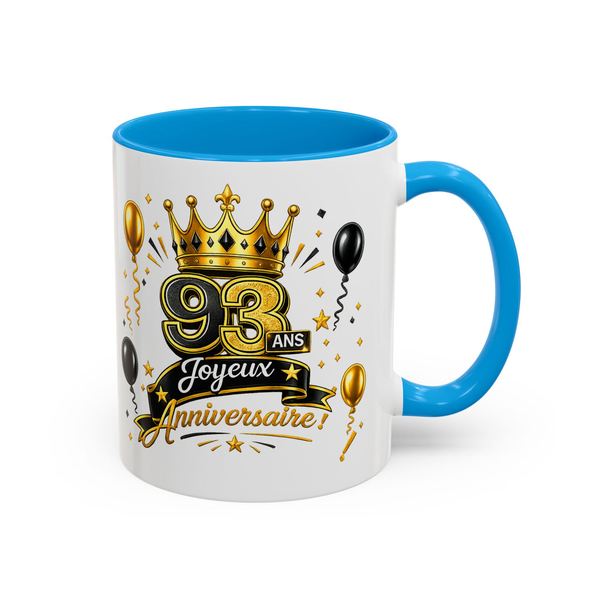 Mug Joyeux 93 Ans – Tasse Anniversaire 93 Ans – Cadeau Original pour Femme Homme – Idée Cadeau 93e Anniversaire