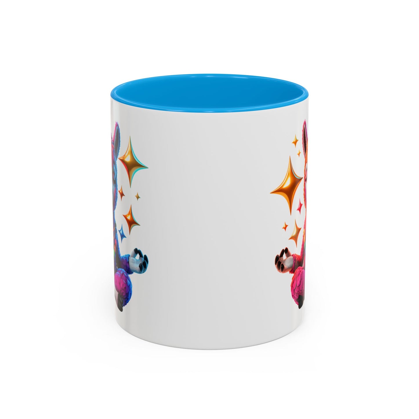 Mug Lama Méditation – Tasse Design Zen Coloré avec Étoiles – Cadeau Relaxation 325ml